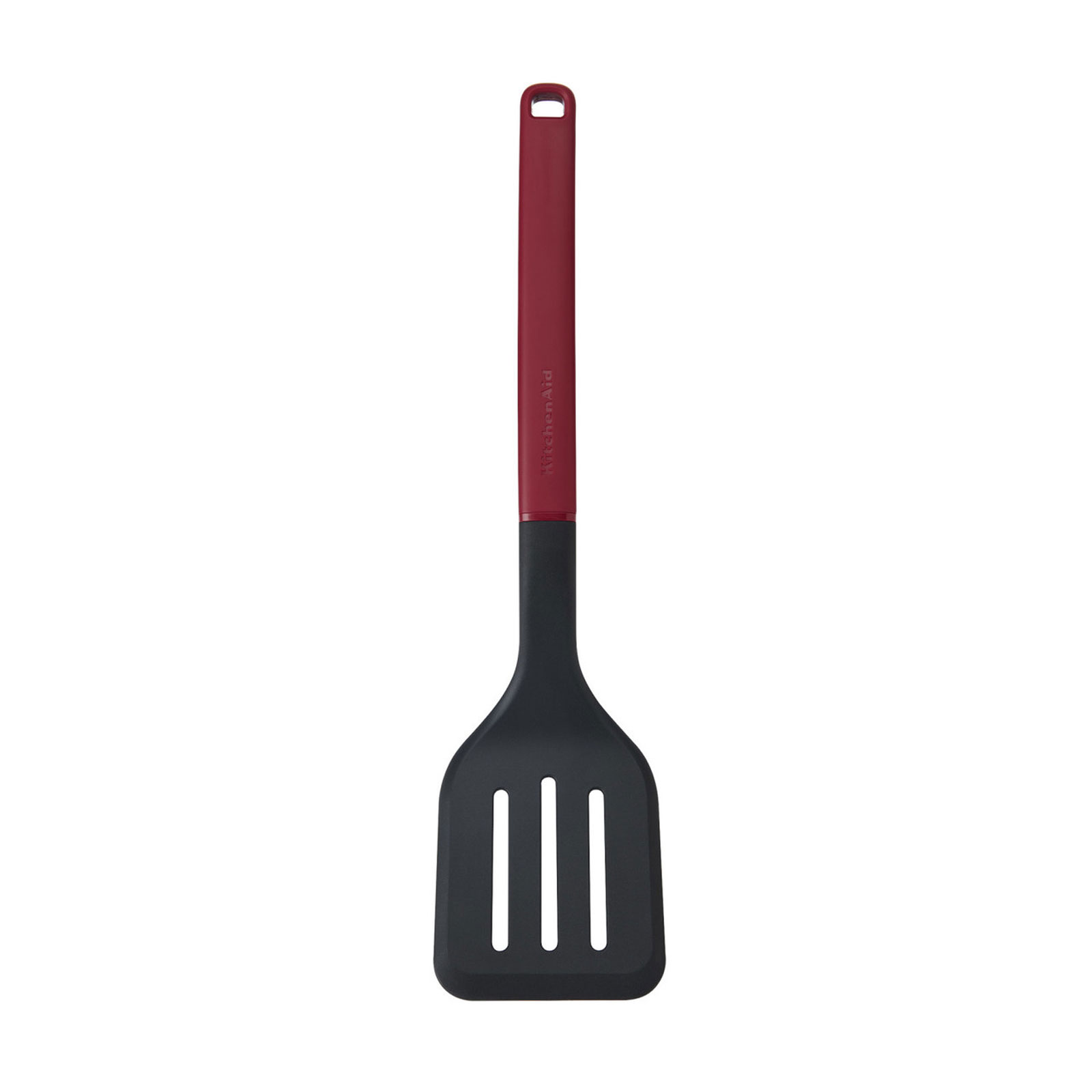 KitchenAid KHA002OHEREG Klassischer Pfannenwender mit Schlitzen, Empire-Rot