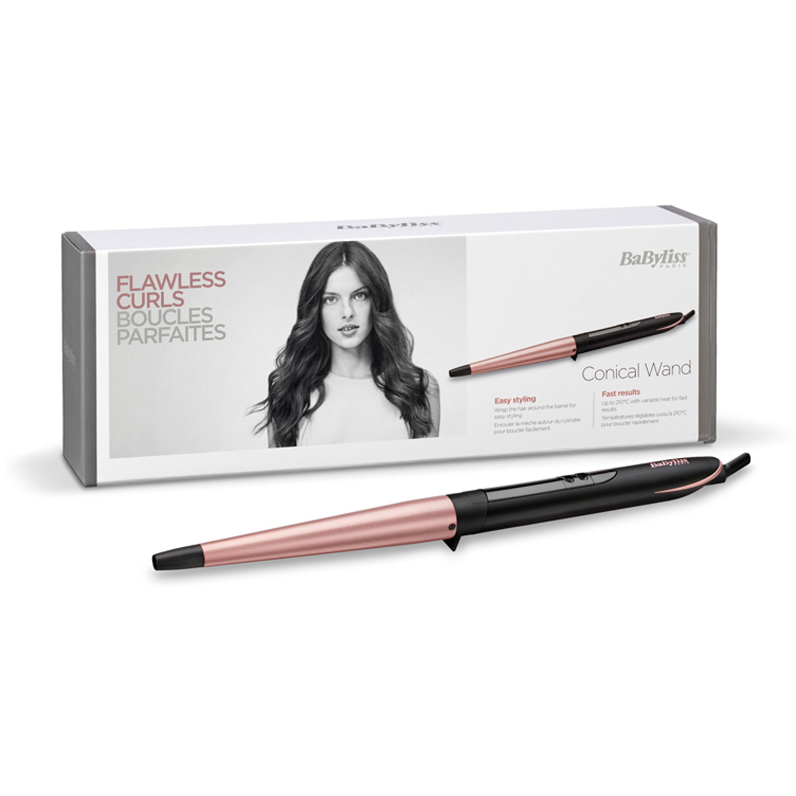 Babyliss C454E Conical Wand Lockenstab rose gold/ Schwarz