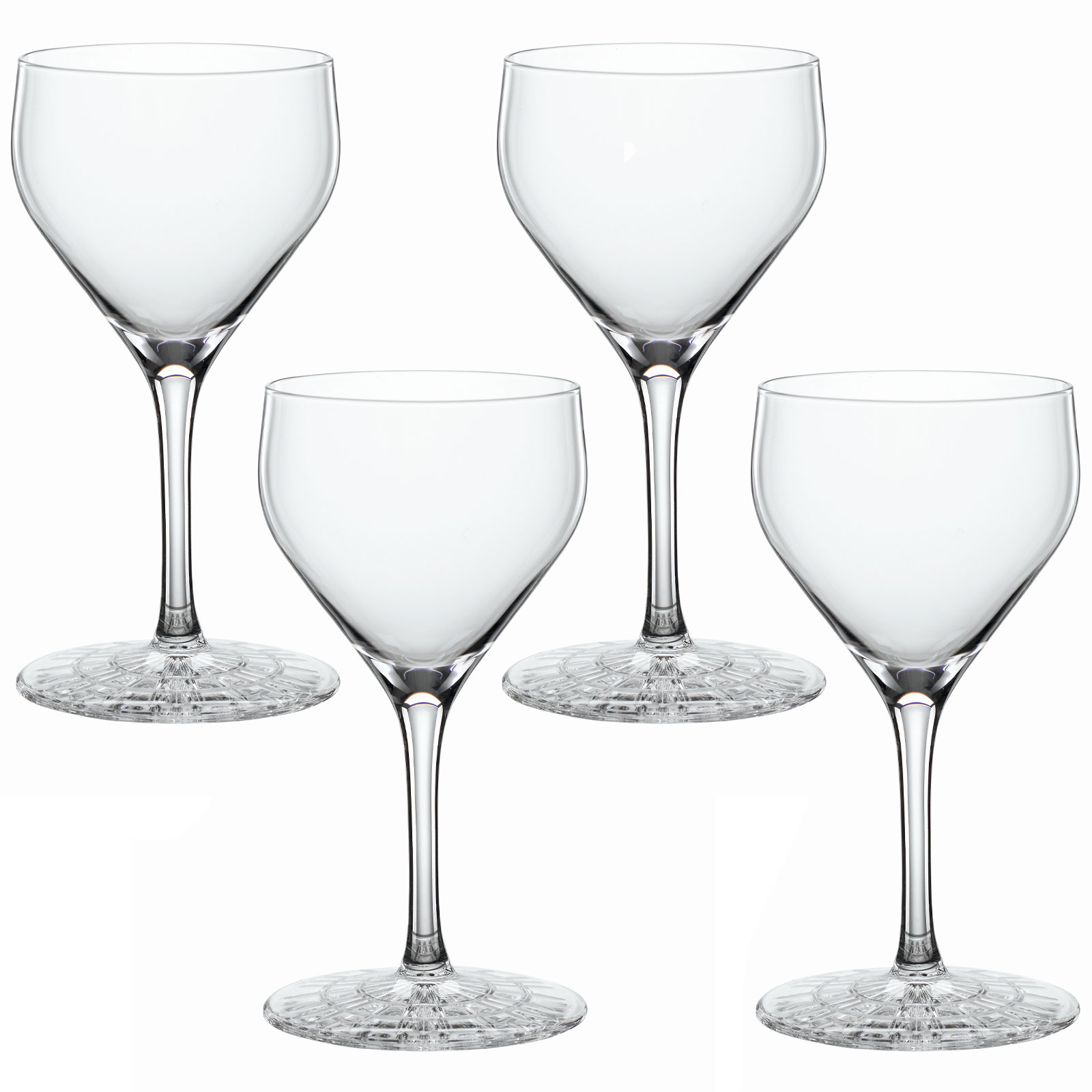 Spiegelau 4-teiliges Manhattan-Gläser-Set Cocktailgläser Kristallglas 150 ml Perfect Serve Nick & Nora 4500156