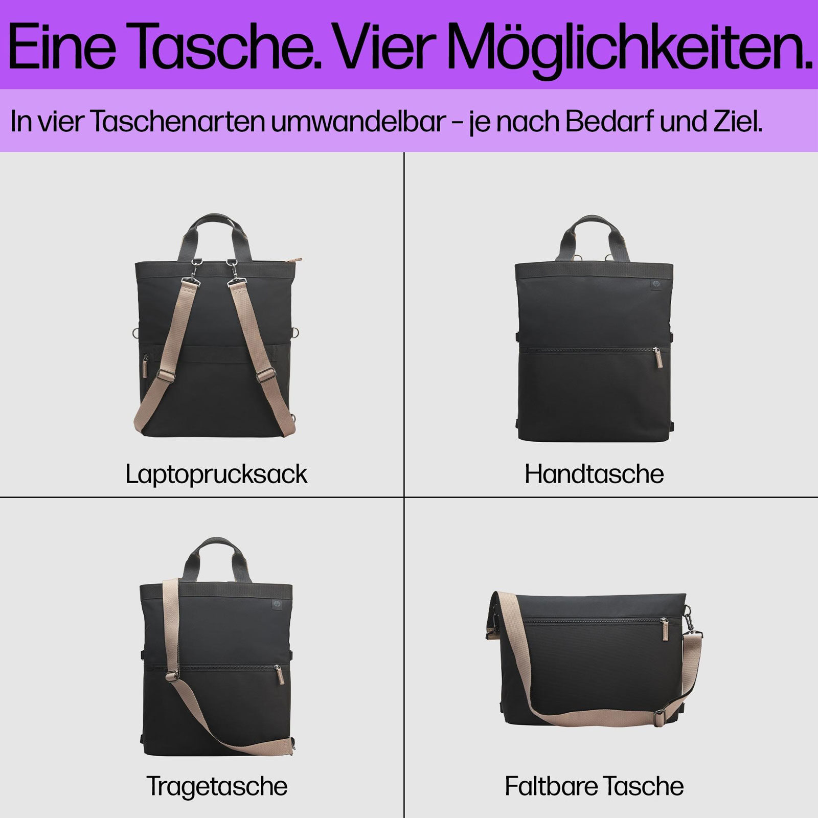HP 14 Zoll Convertible Laptop-Rucksack-Tasche HP 14 Zoll Convertible Laptop-Rucksack-Tasche