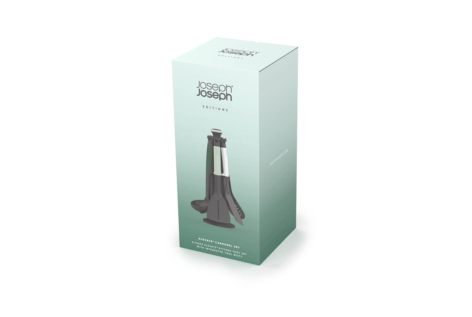 Joseph Joseph Elevate Küchenhelfer-Set, 6-teilig mit drehbarem Ständer