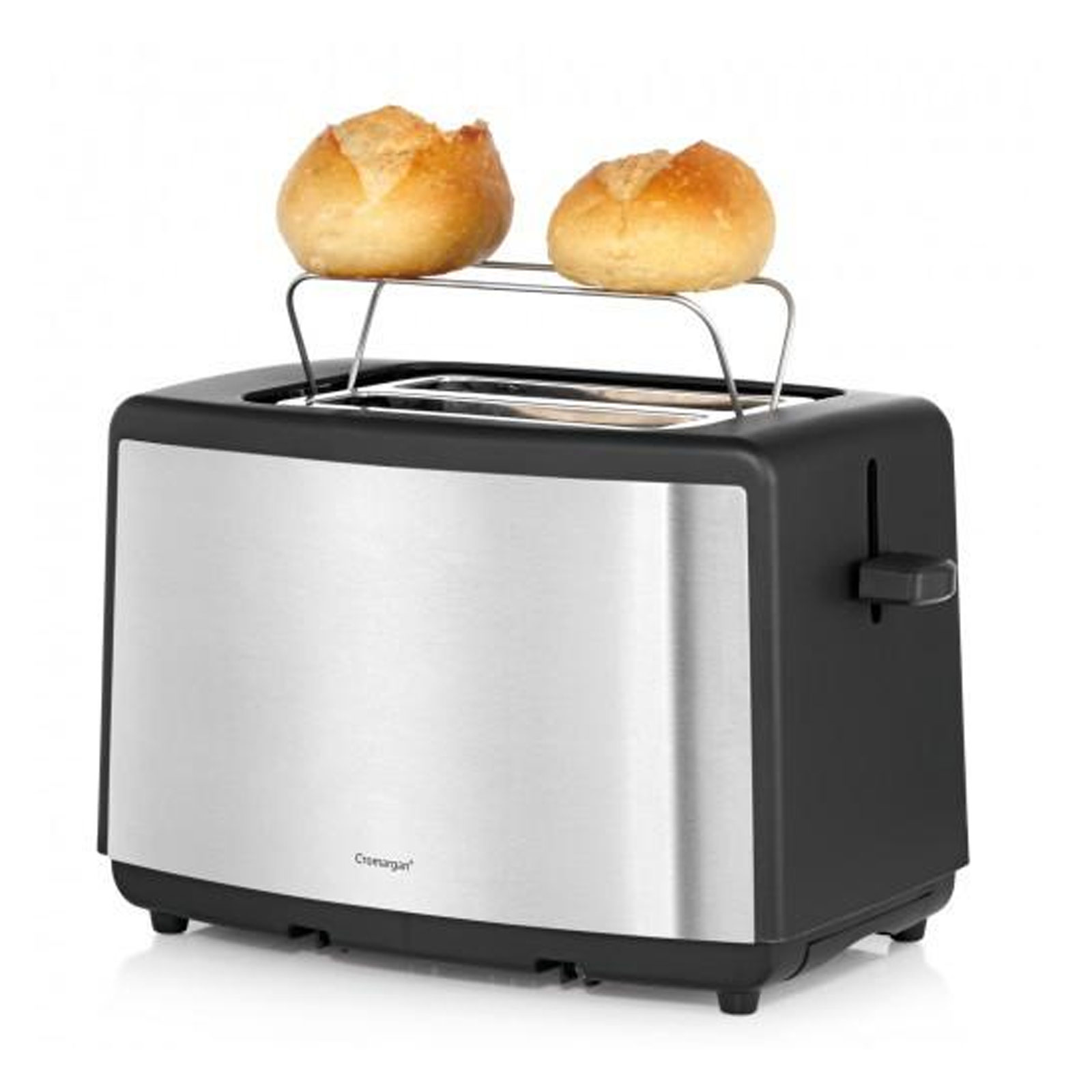 WMF BUENO Toaster Cromargan matt/schwarz 2 Schlitz-Toaster 680-800 Watt