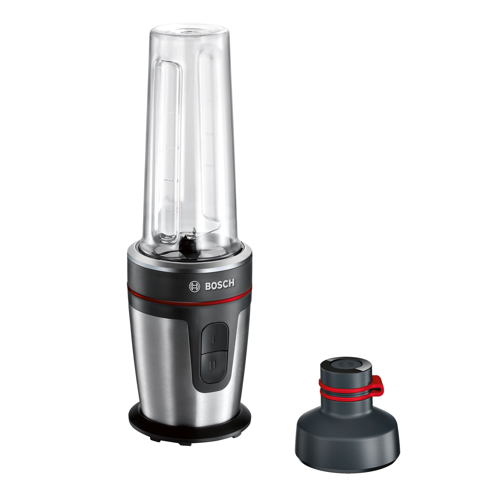 Bosch MMBM700MDE Standmixer Glas Schwarz/Edelstahl ToGo