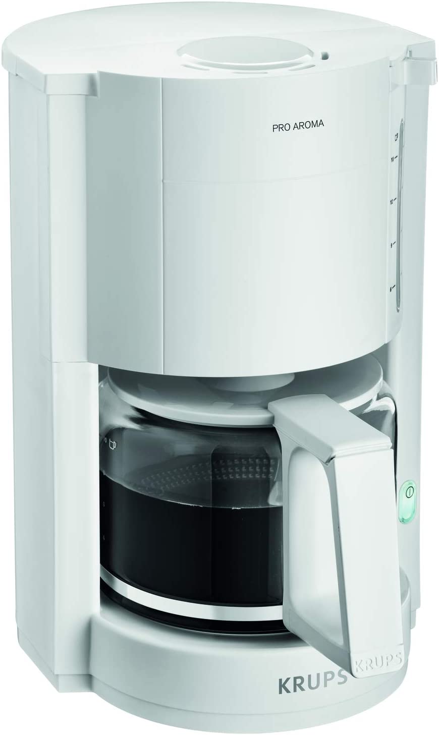 Krups ProAroma F 309 01 Glas- Kaffeeautomat weiss