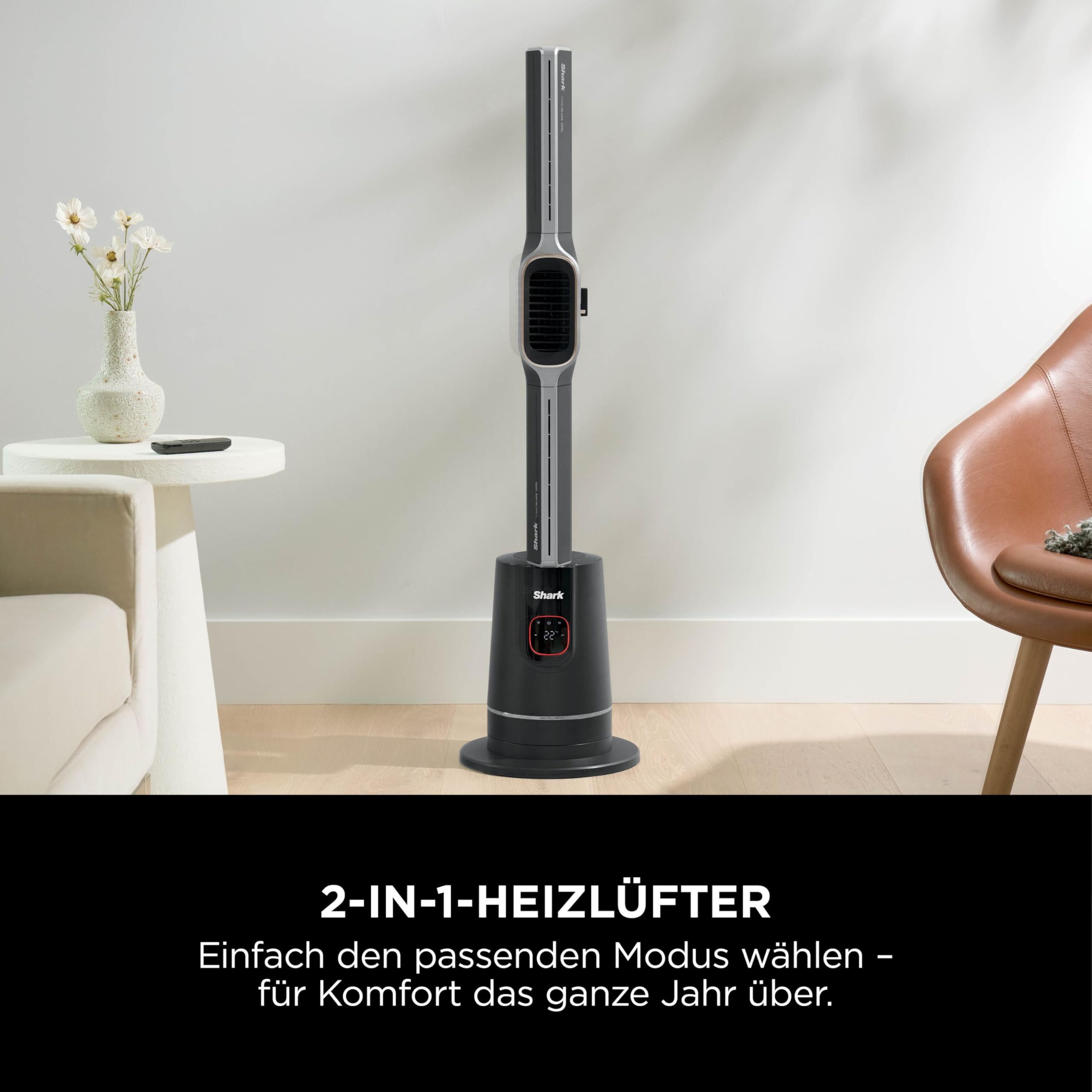 Shark TH200EU TurboBlade Cool + Heat 2-in-1 Ventilator & Heizlüfter