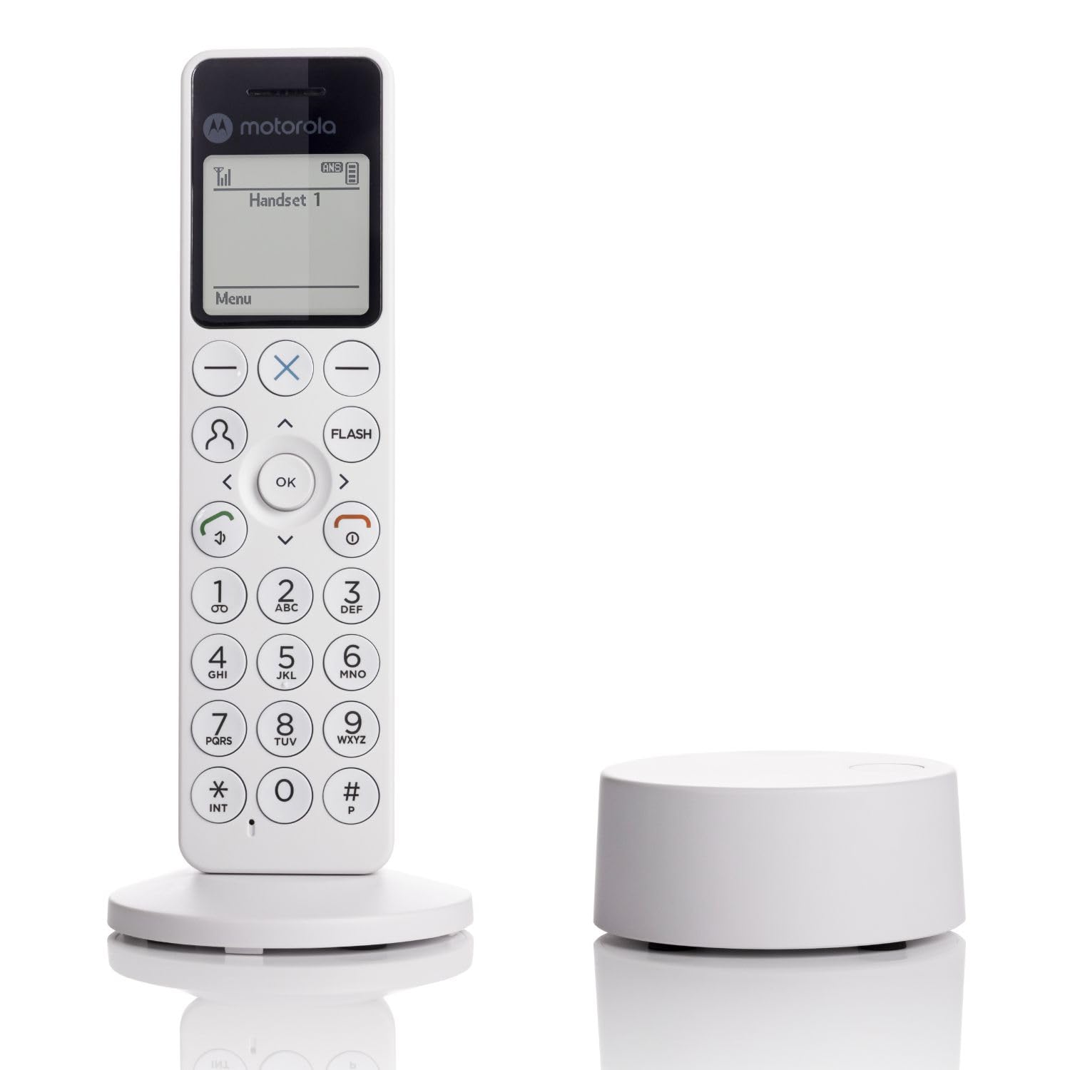 Motorola Voice Digitales kabelloses DECT DOT4-Telefon mit Anrufbeantworter