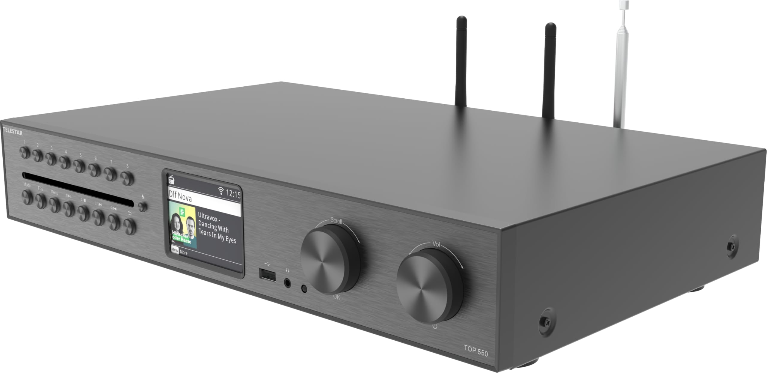 TELESTAR TOP 550 HiFi-System mit Verstärker und CD-Player Internetradio DAB+