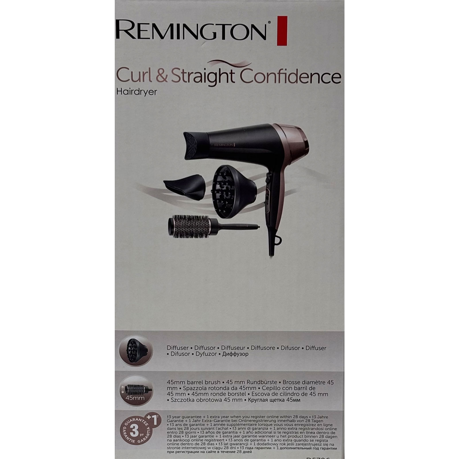 Remington D 5706 Curl & Straight Confidence Haartrockner schwarz