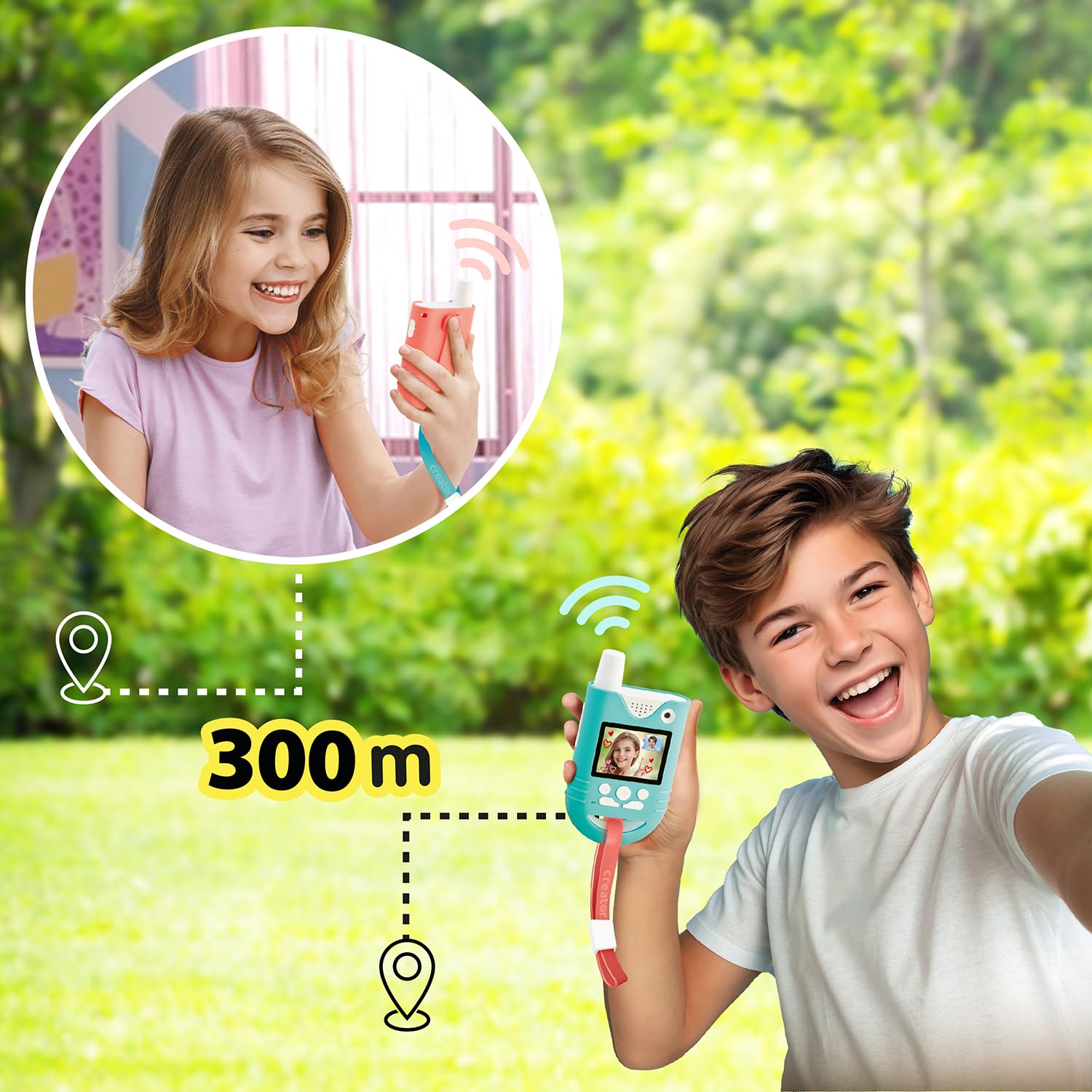Canal Toys - 2-in-1 Video Walkie-Talkie Set - mit Farbbildschirm & Kamera