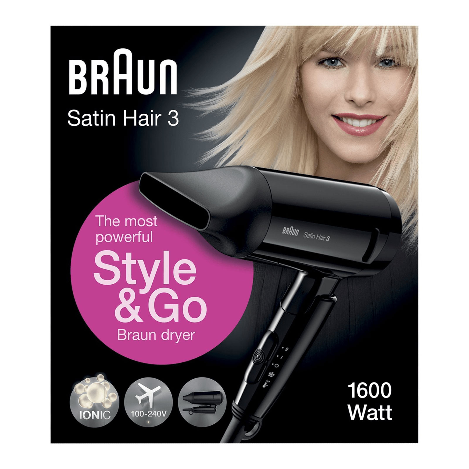 BRAUN Haartrockner HD 350 Satin Hair 3