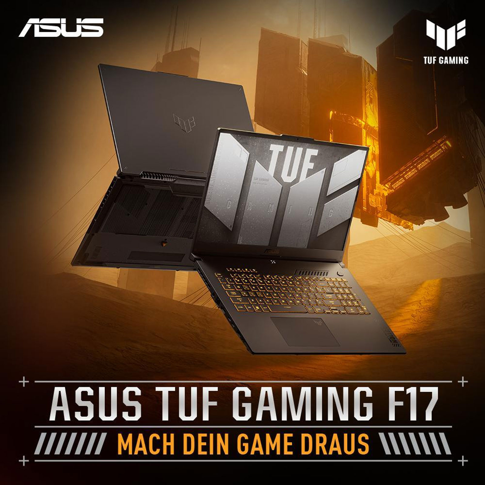 ASUS TUF Gaming F17 FX707VV-HX240W, 17,3 Zoll, Full HD, Intel Core i7-13620H, 16 GB, 1 TB SSD, RTX 4060
