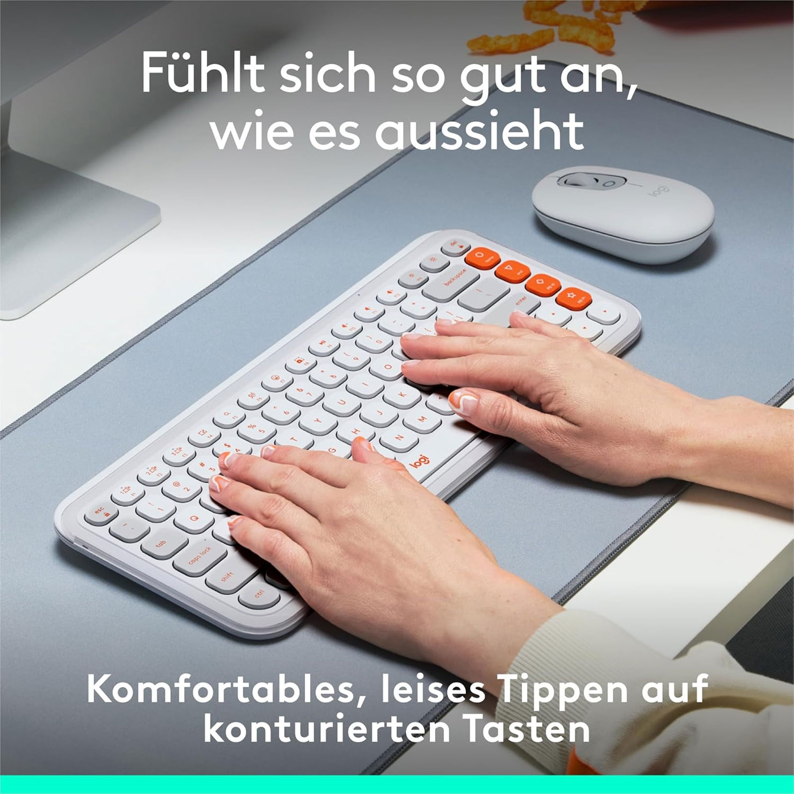 Logitech POP ICON KEYS kabellose Bluetooth-Tastatur
