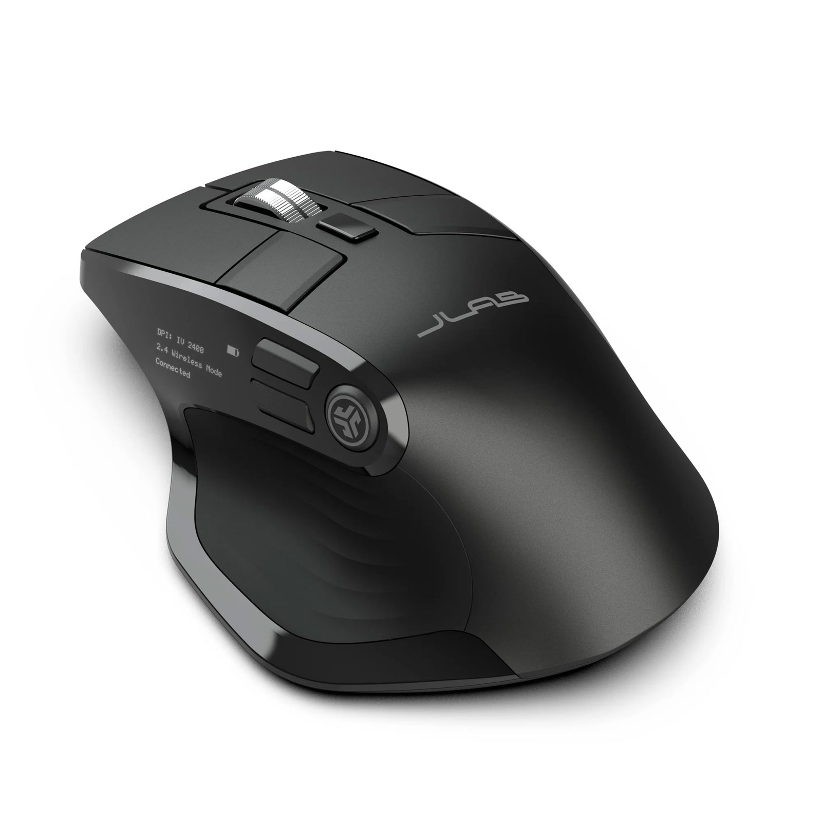 JLab Epic Mouse Funkmaus Bluetooth Maus USB-C mit Integriertem OLED Display