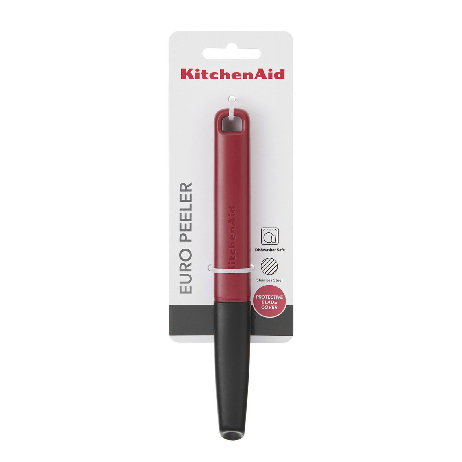 KitchenAid KHA112OHEREG Classic Euro Schäler, Empire Red