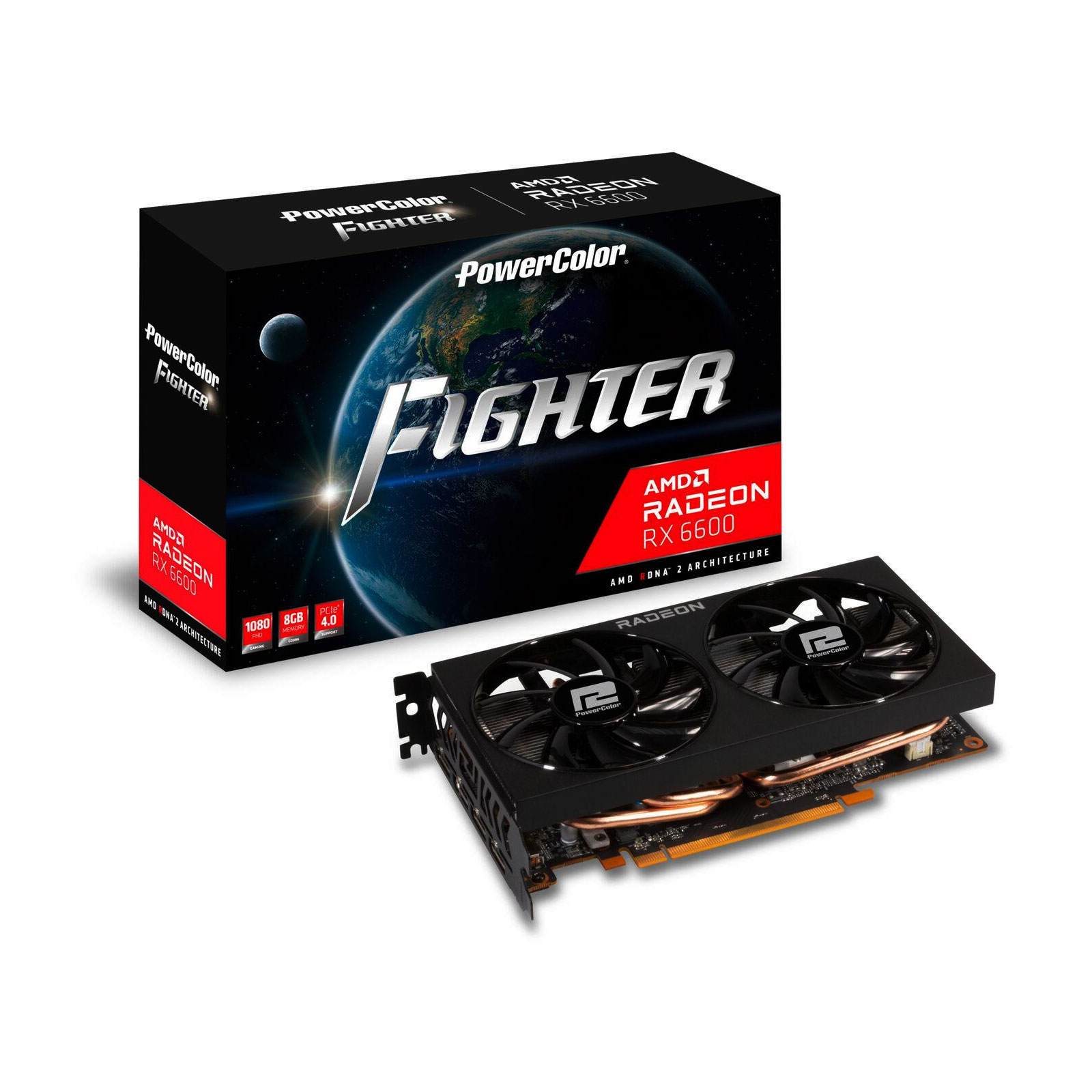 PowerColor VGA  Radeon Fighter RX 6600 8GB GDDR6 Grafikkarte