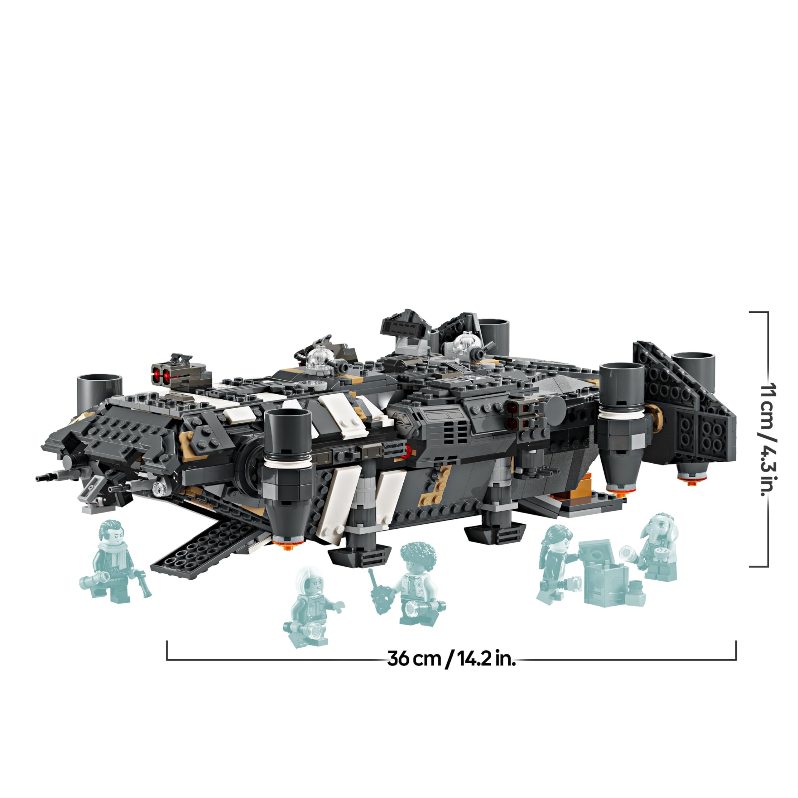 LEGO Star Wars: Skeleton Crew Die Onyx Cinder, Spielzeug-Sternenschiff
