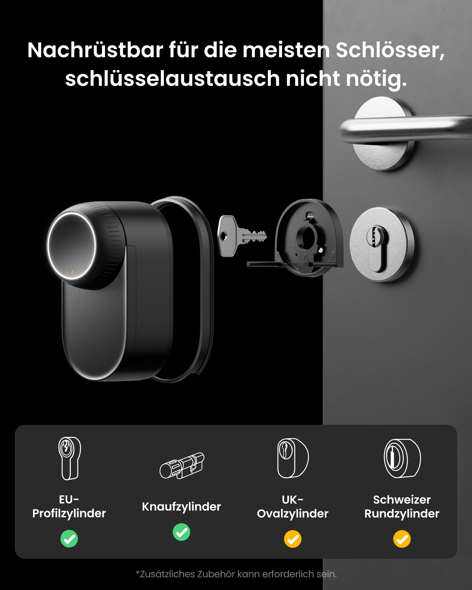 SwitchBot WLAN Smart Lock Ultra mit Fingerabdruck-Entsperrung