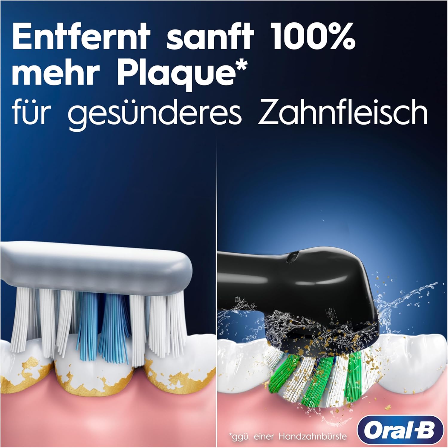 Braun Oral-B Pro 3 3000 CrossAction Black Edition, Elektrische Zahnbürste Braun Oral-B Pro 3 3000 CrossAction Black Edition, Elektrische Zahnbürste
