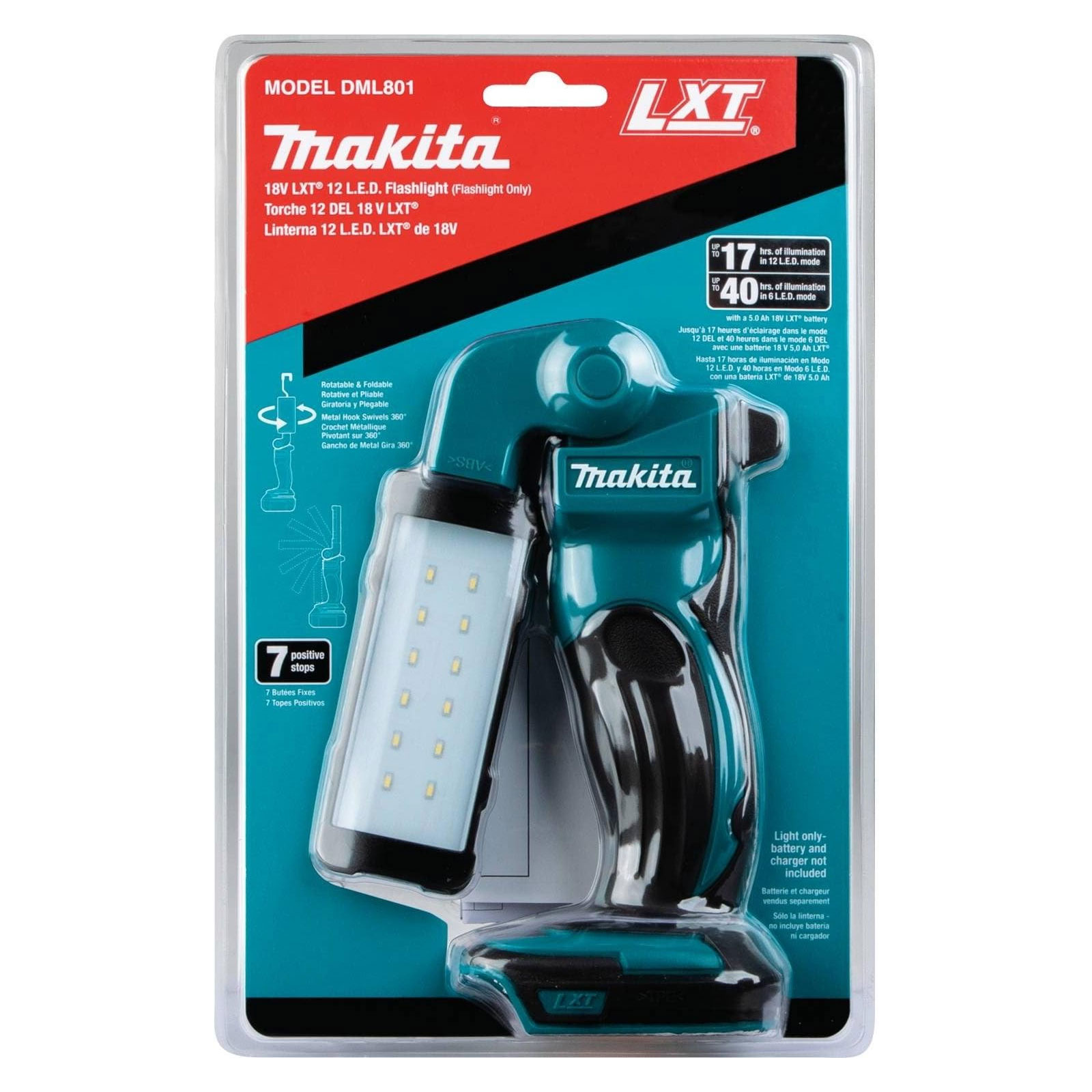 Makita LED-Akku-Arbeitsleuchte 18V DEBDML801 Makita LED-Akku-Arbeitsleuchte 18V DEBDML801