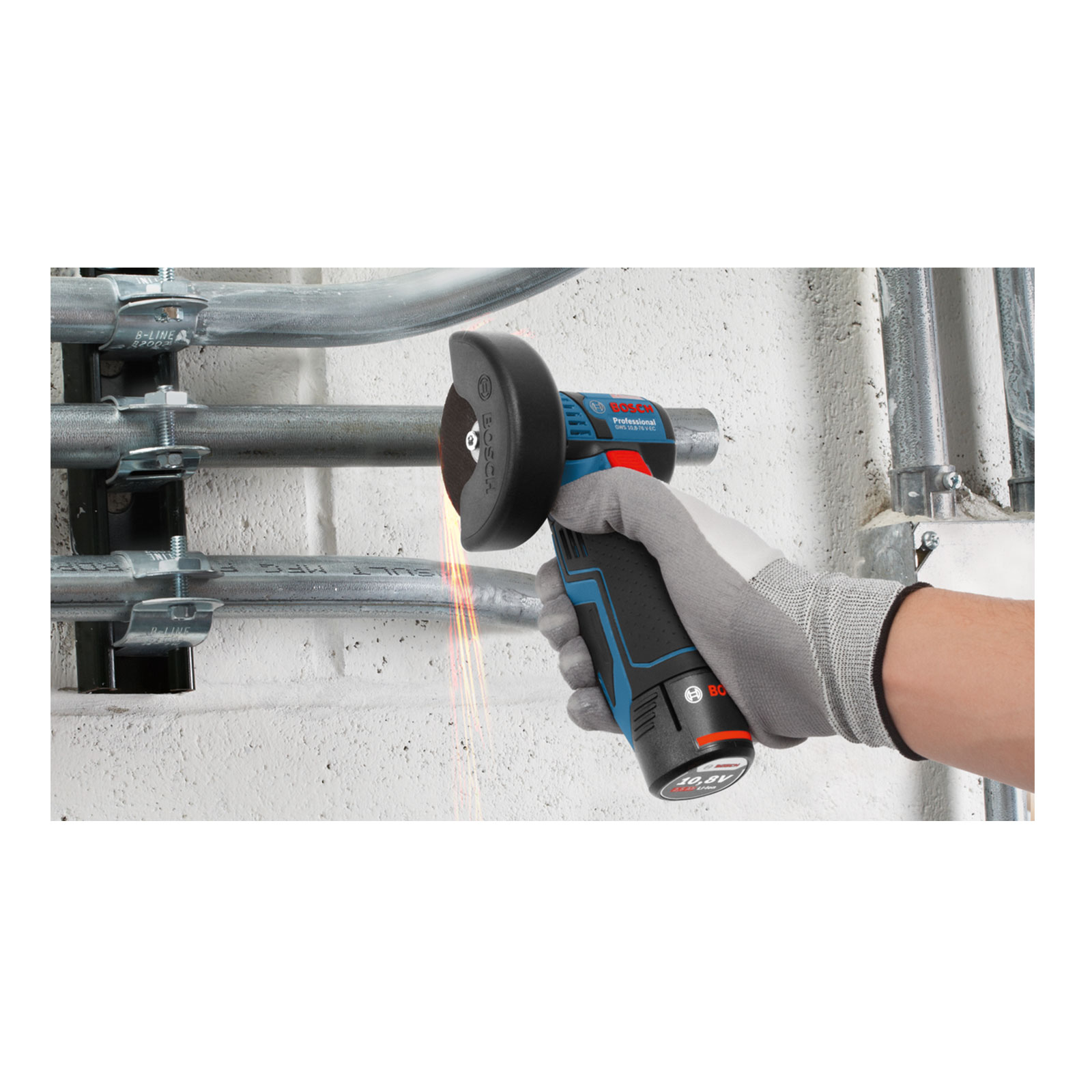 Bosch Professional GWS 12V-76 Winkelschleifer (Akku)
