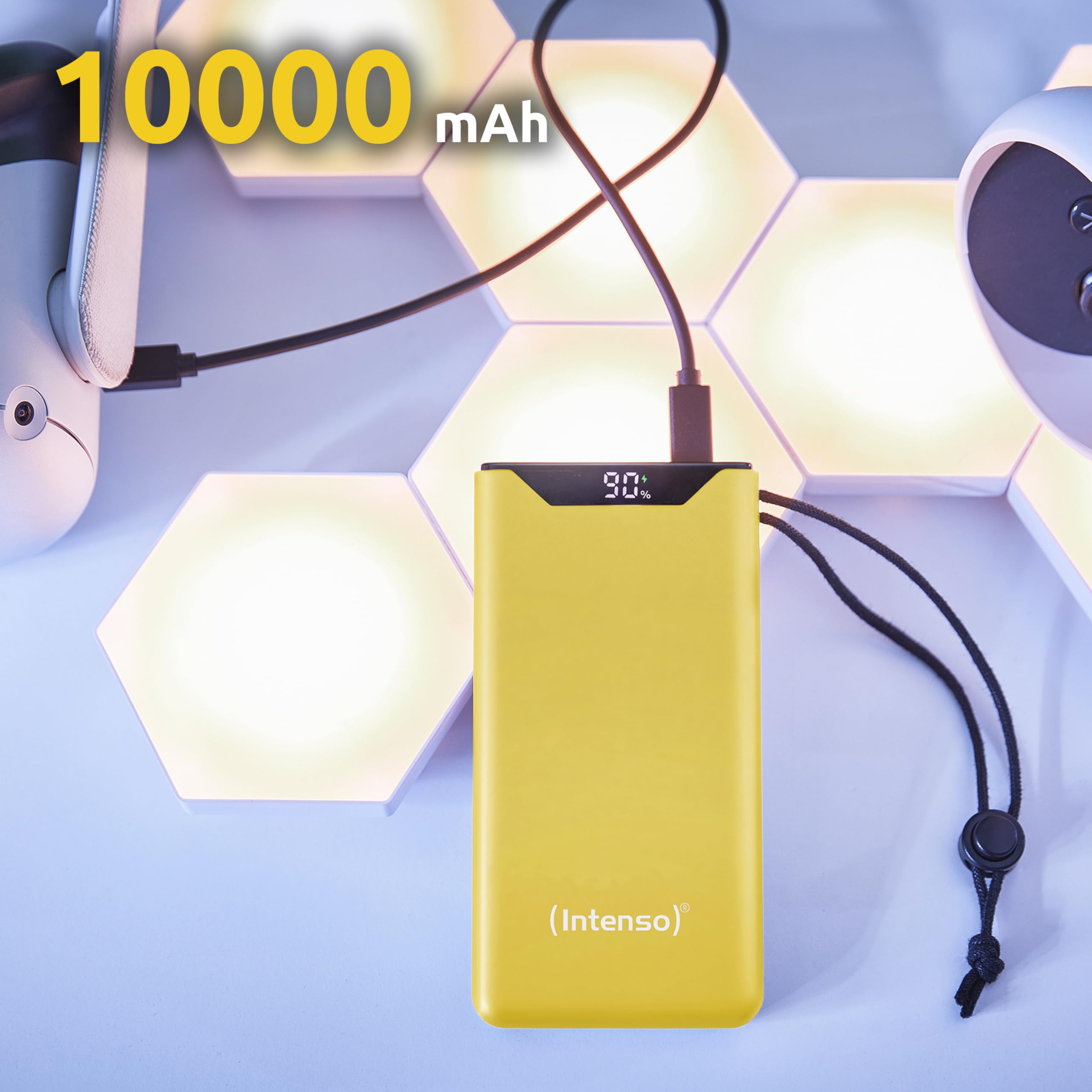 Intenso Powerbank F10000, externer Akku mit PD (20W) & QC (18W)