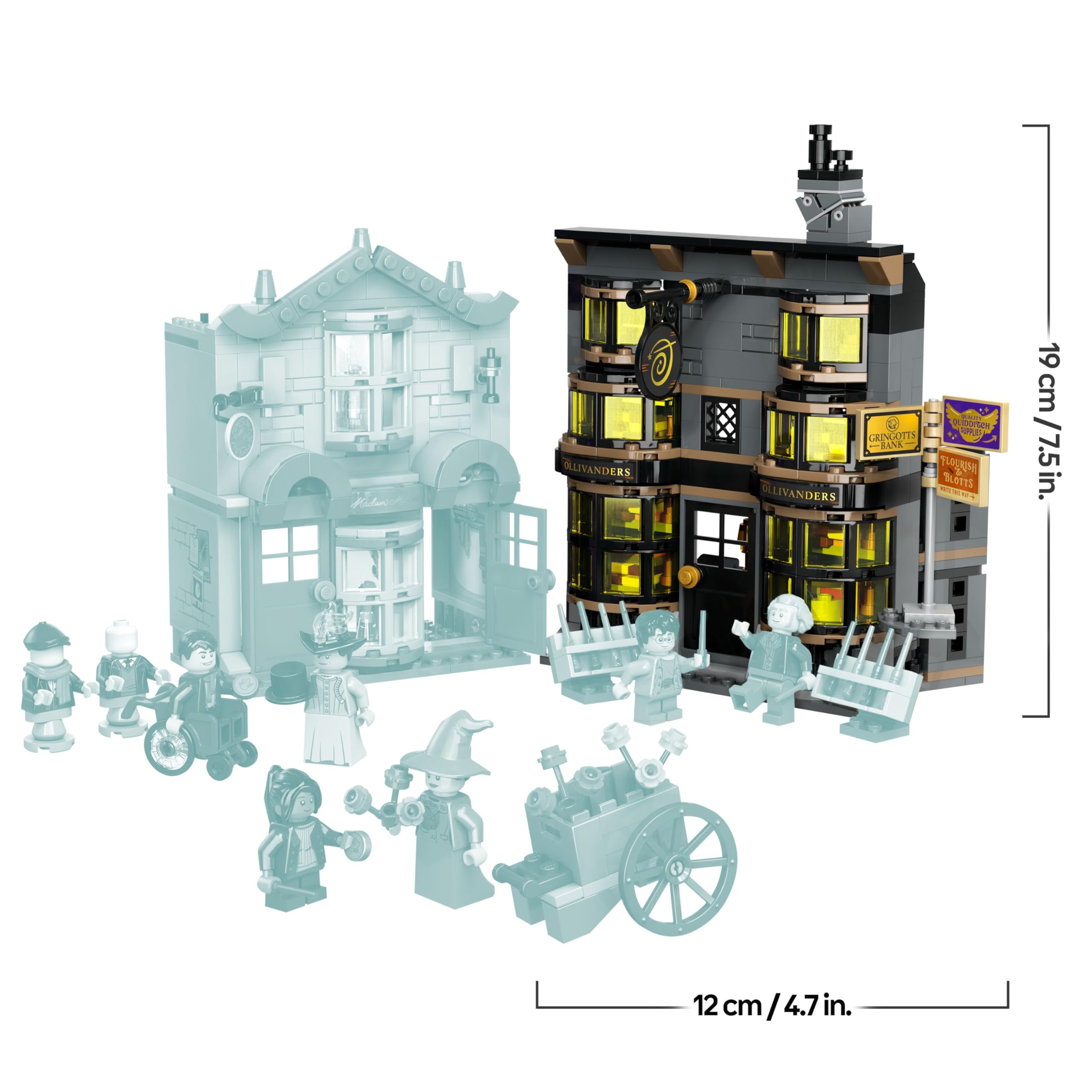 LEGO Harry Potter Ollivanders & Madam Malkins Anzüge, Läden aus der Winkelgasse