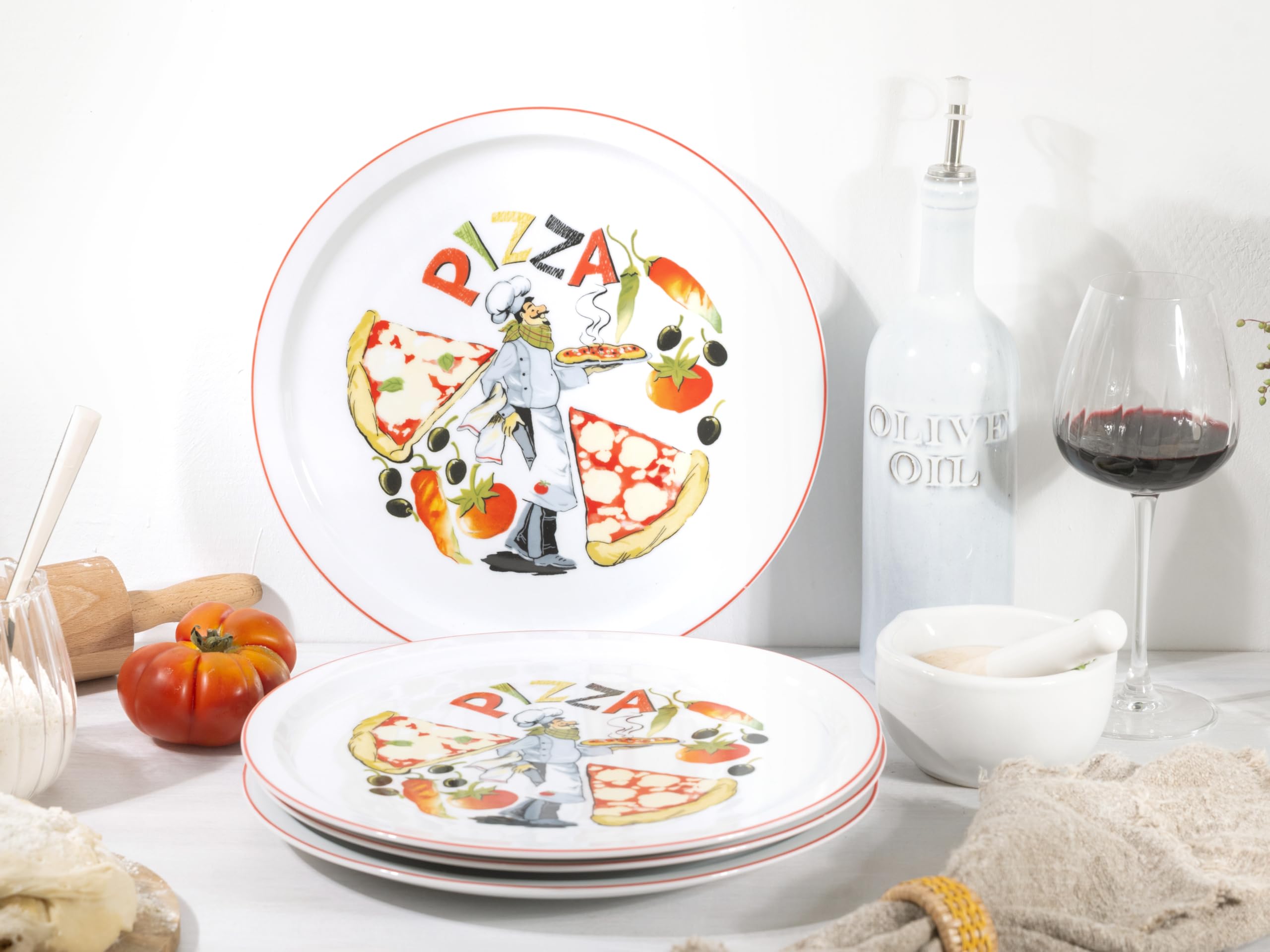 Creatable 24441 Pizzateller Serie Milano- Luigi 4-tlg. 4 Personen