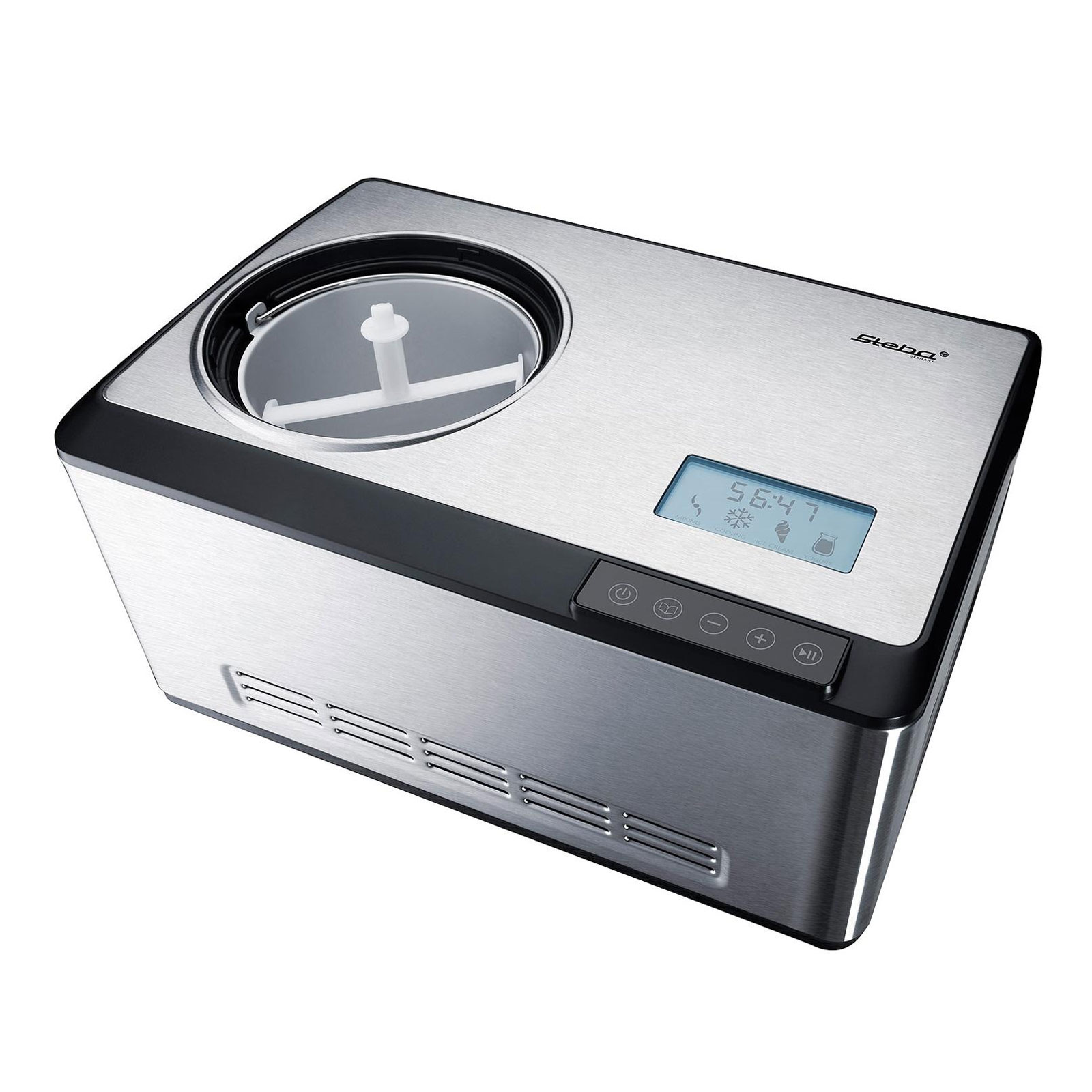 STEBA IC 180 Eismaschine Edelstahl / schwarz  STEBA IC 180 Eismaschine Edelstahl / schwarz