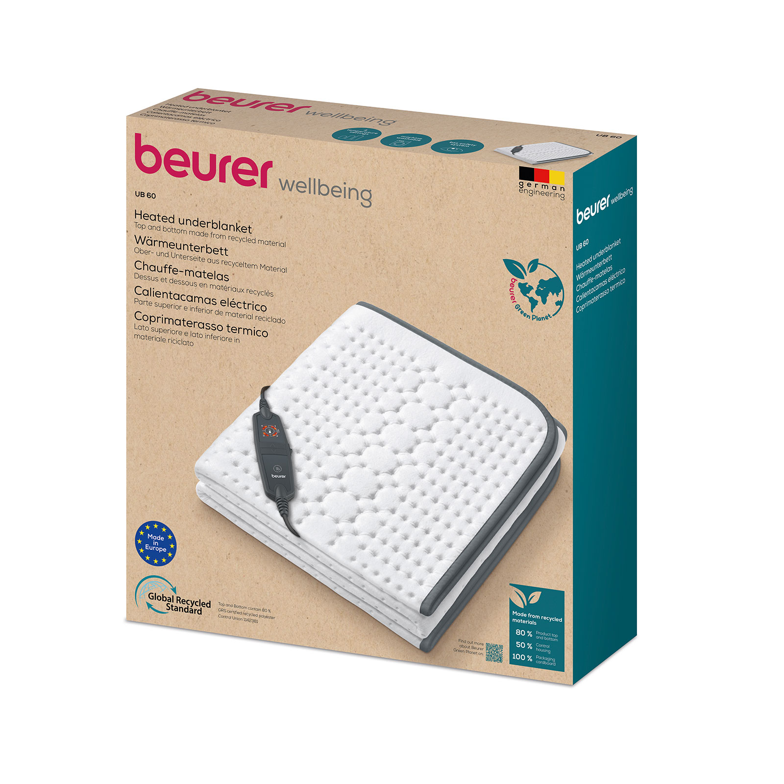 BEURER Wärmeunterbett UB 60 Green Planet