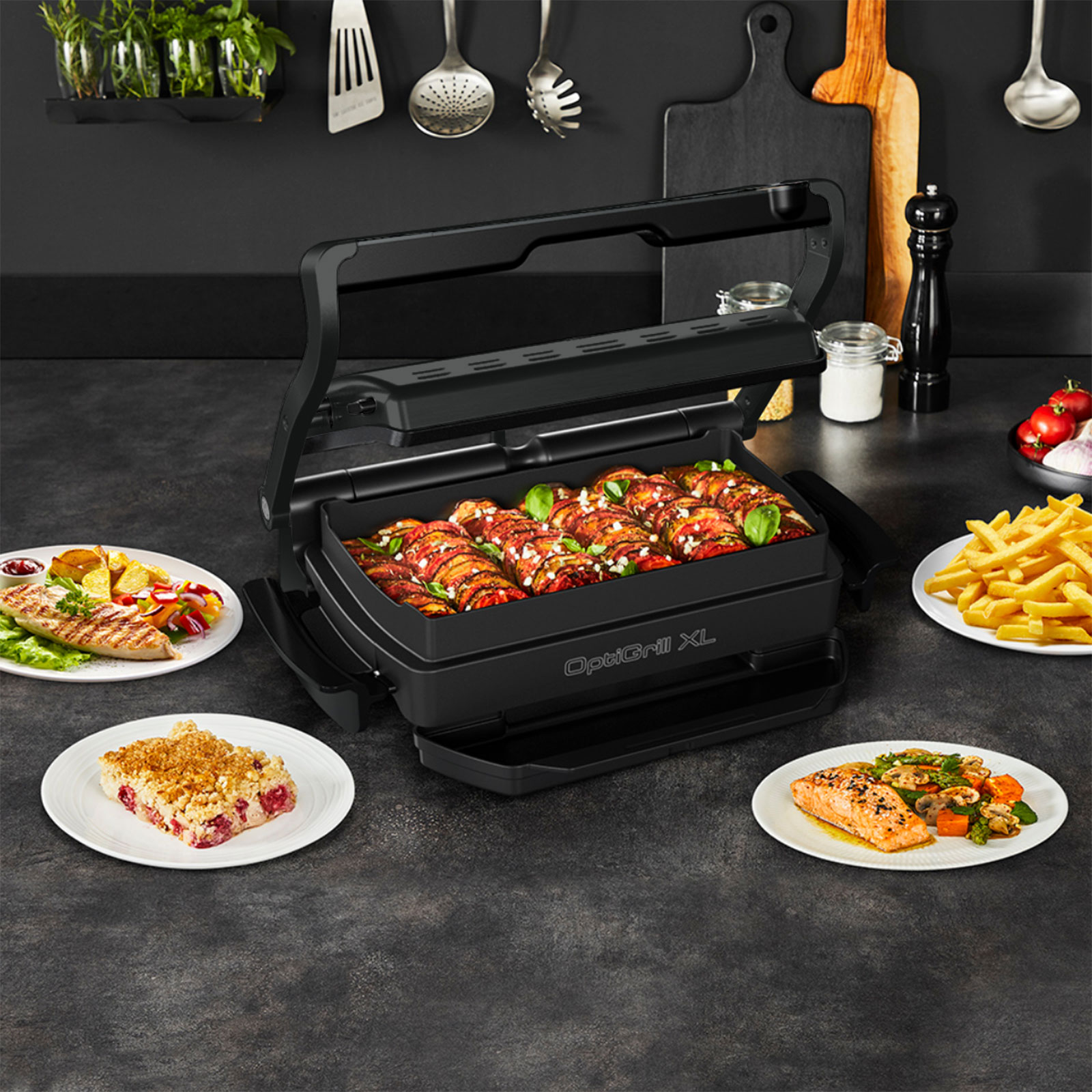 TEFAL GC7248 OptiGrill+ XL mit Snacking & Baking