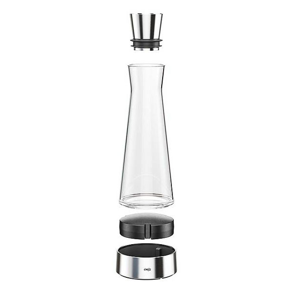 EMSA 514233 FLOW SLIM  Karaffe inkl. Kühlelement Glas/Edelstahl
