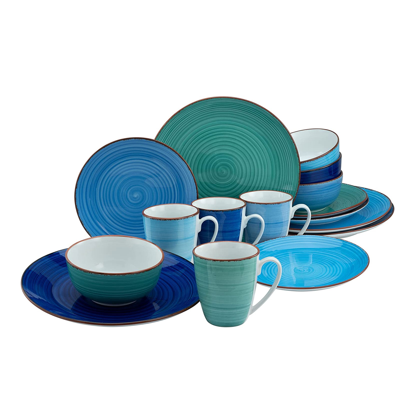CreaTable, 23602, Serie COPACABANA, Geschirrset, Kombiservice 16 teilig