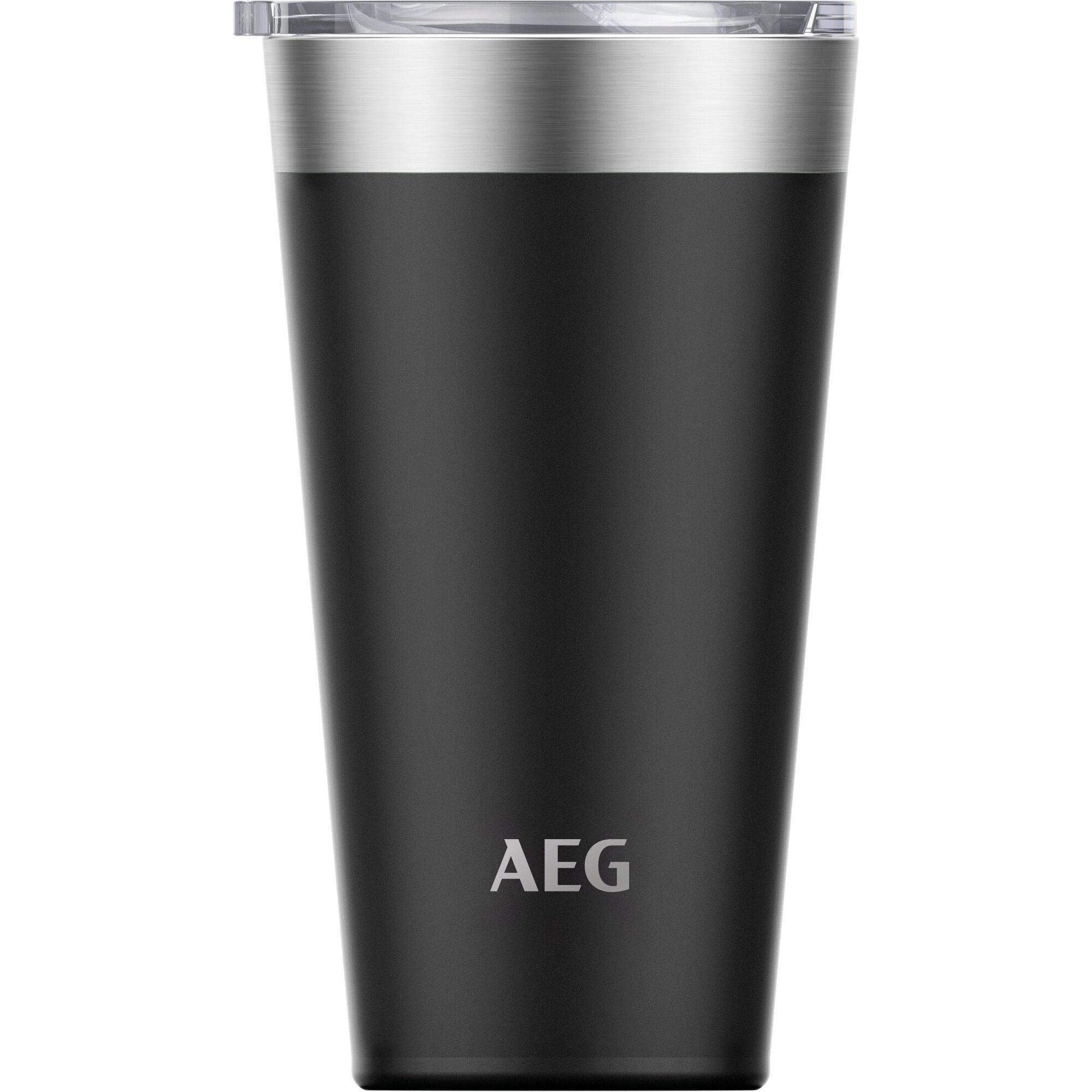 AEG ATHC02 Thermobecher, 0,56 l Fassungsvermögen, Schwarz, Edelstahl
