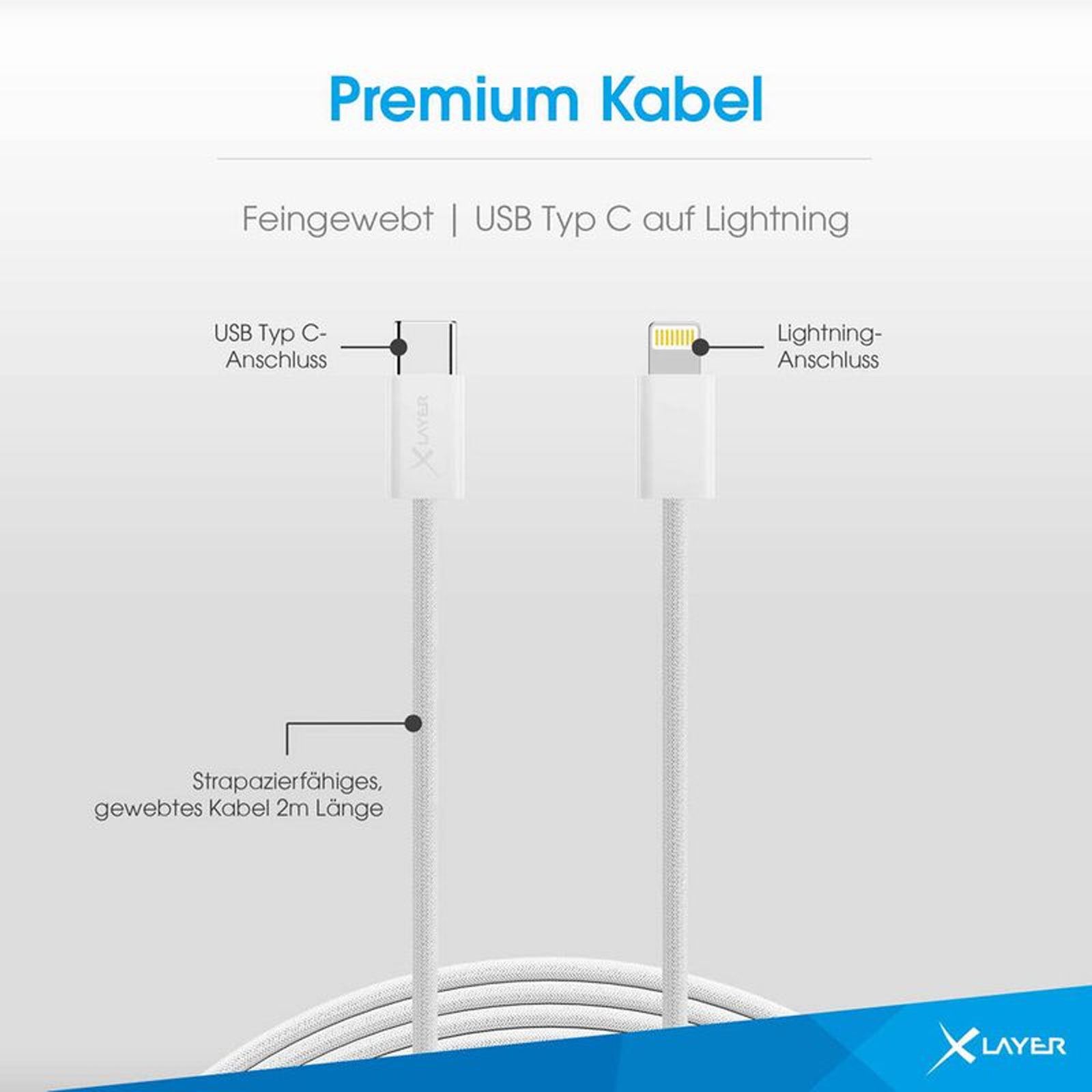 XLA USB-C AUF LIGHTN 2M WS APP