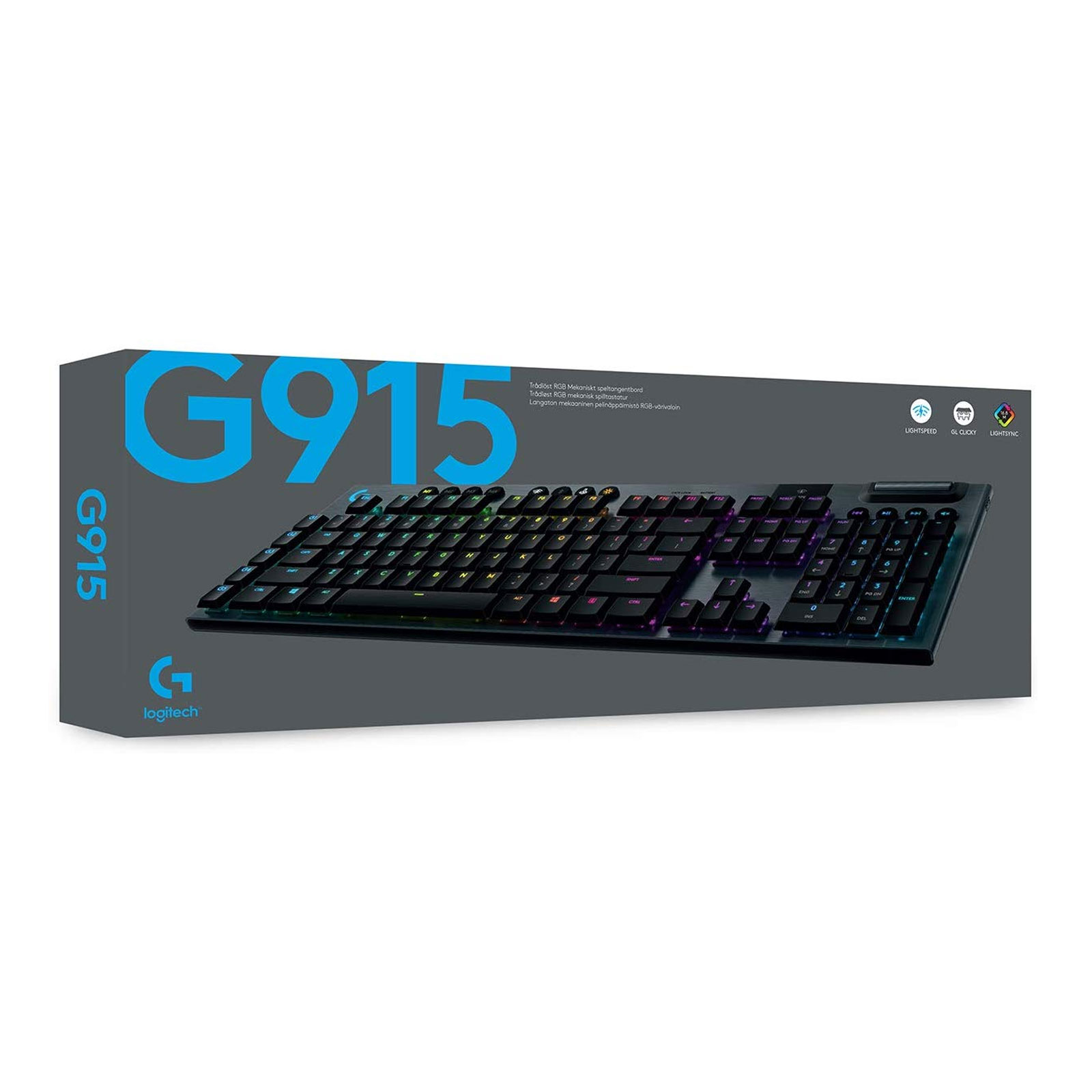 Logitech G915 LIGHTSPEED Wireless RGB Mechanical Gaming Keyboard