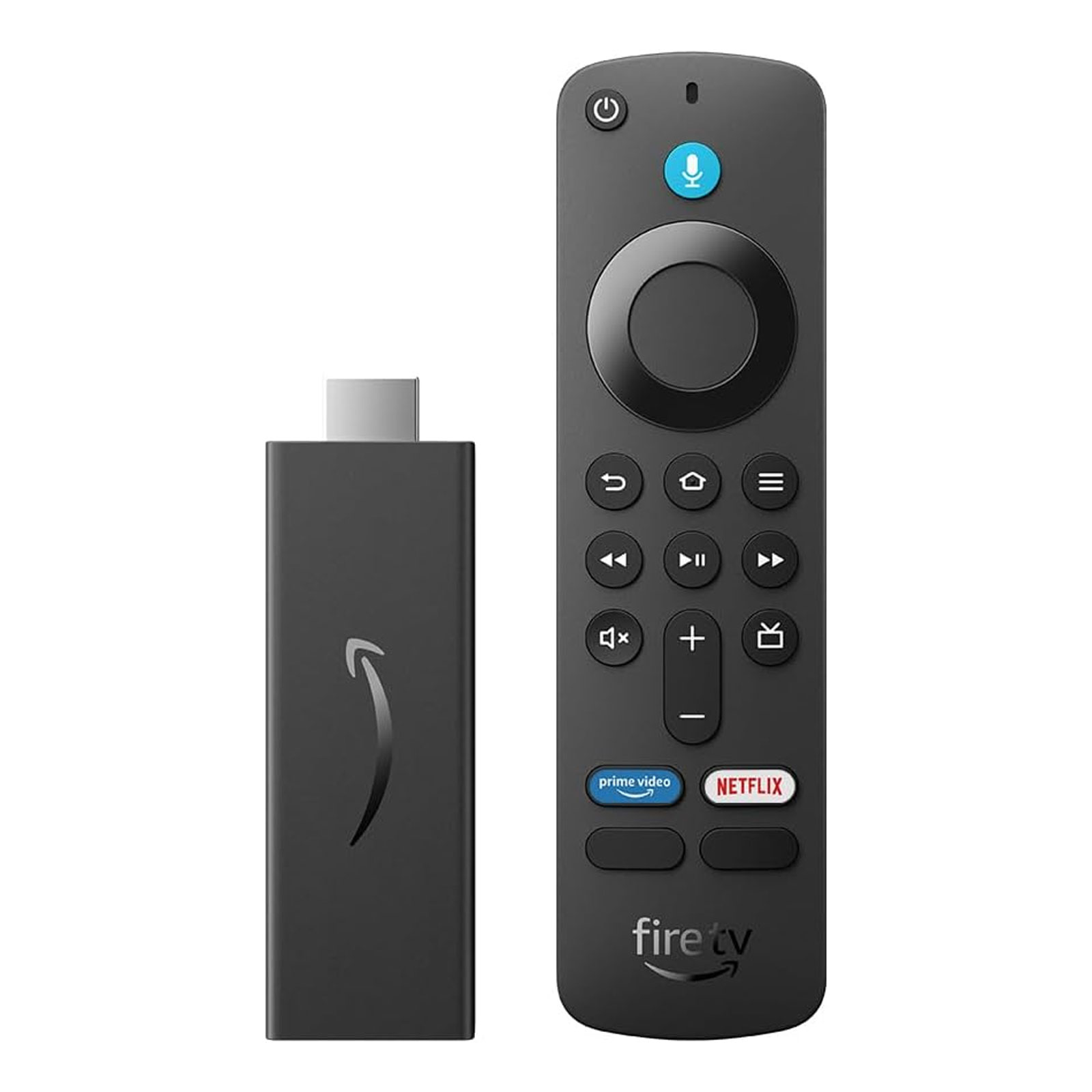 Amazon Fire TV Stick HD, Schwarz Streaming-Player (Free- und Live-TV, Alexa-Sprachfernbedienung, Smart-Home-Steuerung, HD-Streaming)