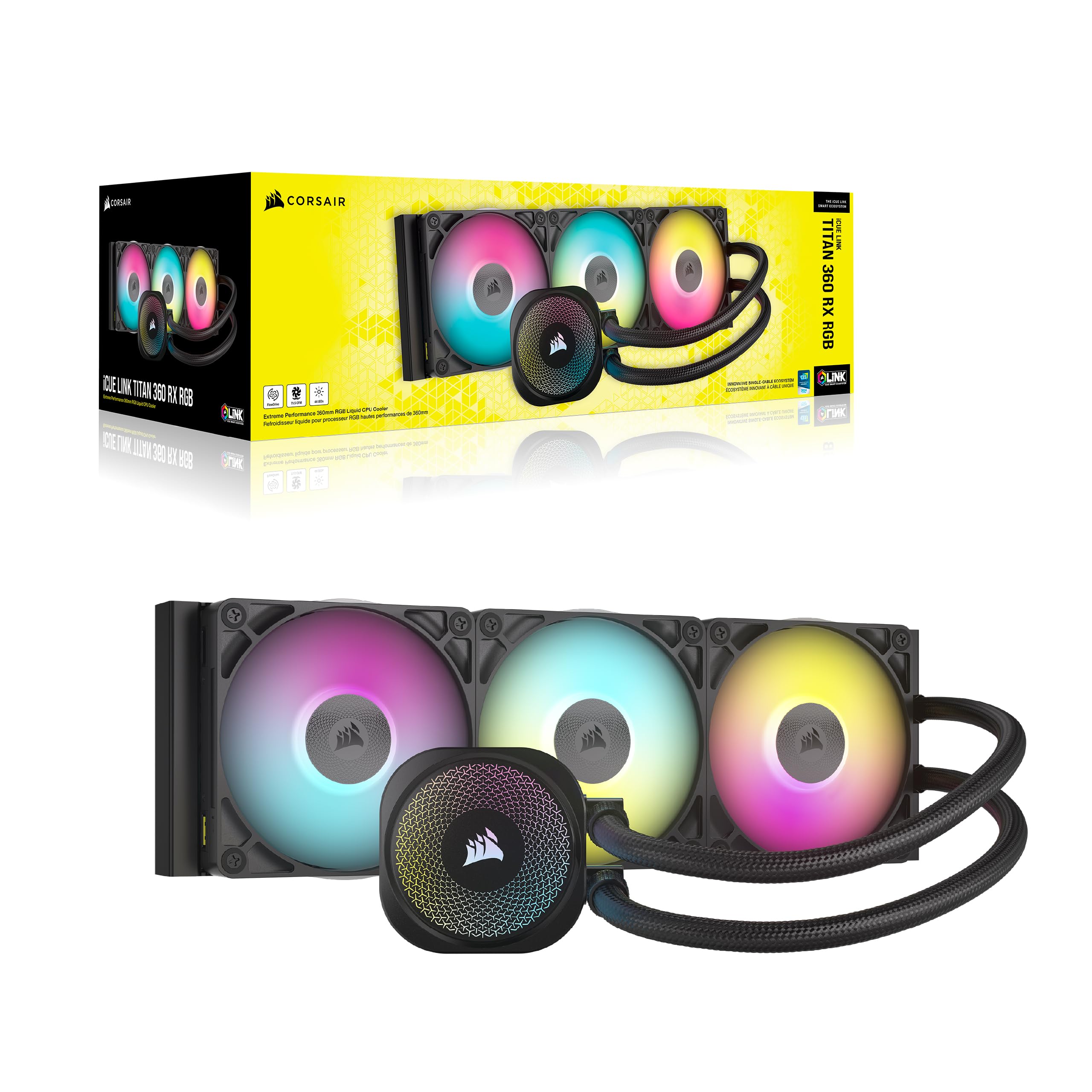Corsair iCUE LINK TITAN 360 RX RGB-Kühler für CPU