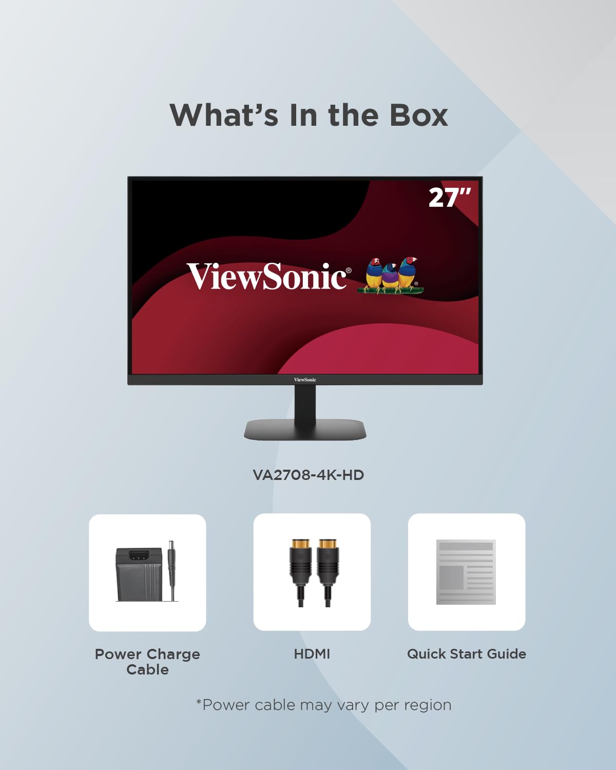 ViewSonic VA2708-4K-HD 27 Zoll 4K UHD Monitor mit HDR 10