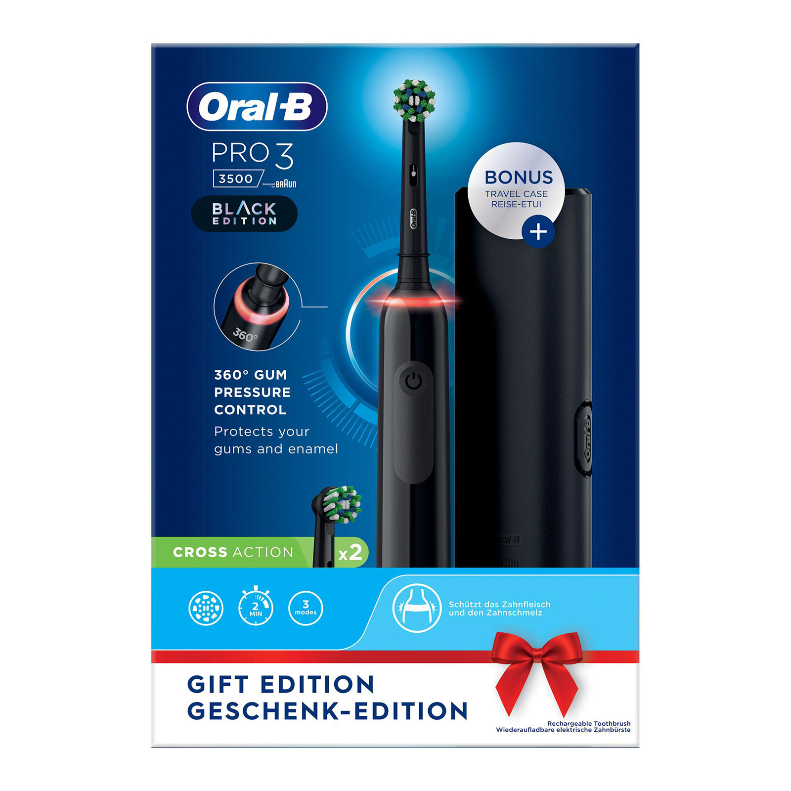 Oral-B Pro 3 3500 schwarz Zahnbürste