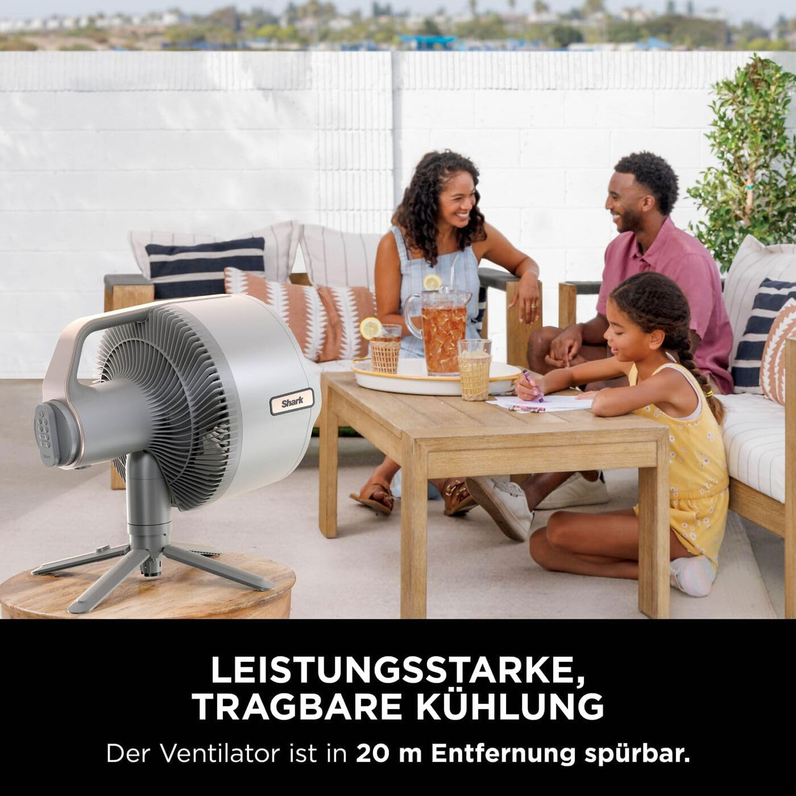 Shark FA300WHEU FlexBreeze Pro Mist Standventilator