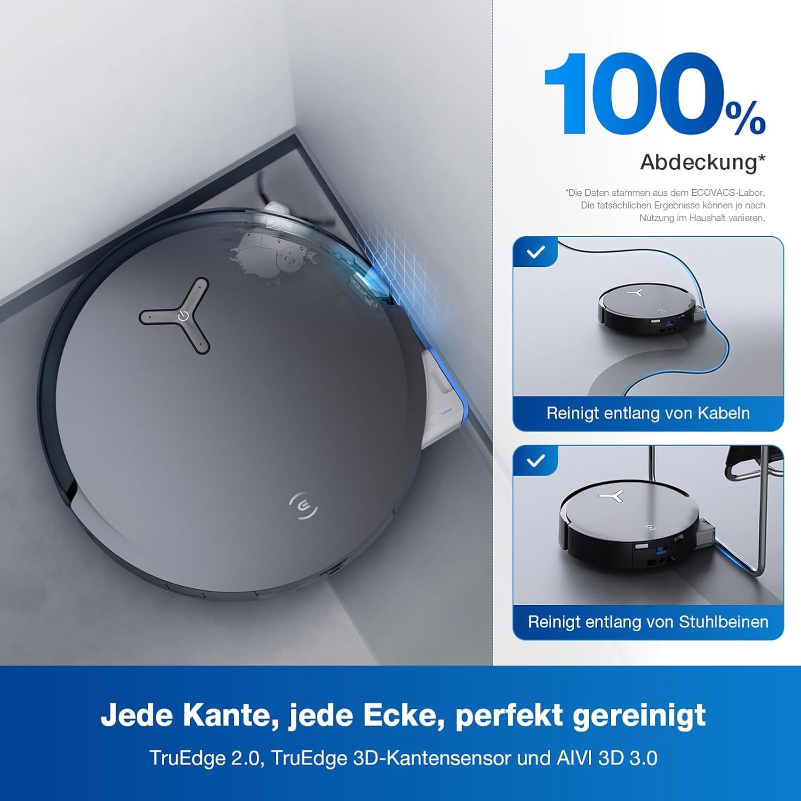 ECOVACS DEEBOT X8 OMNI BLACK EU Saugroboter ECOVACS DEEBOT X8 OMNI BLACK EU Saugroboter