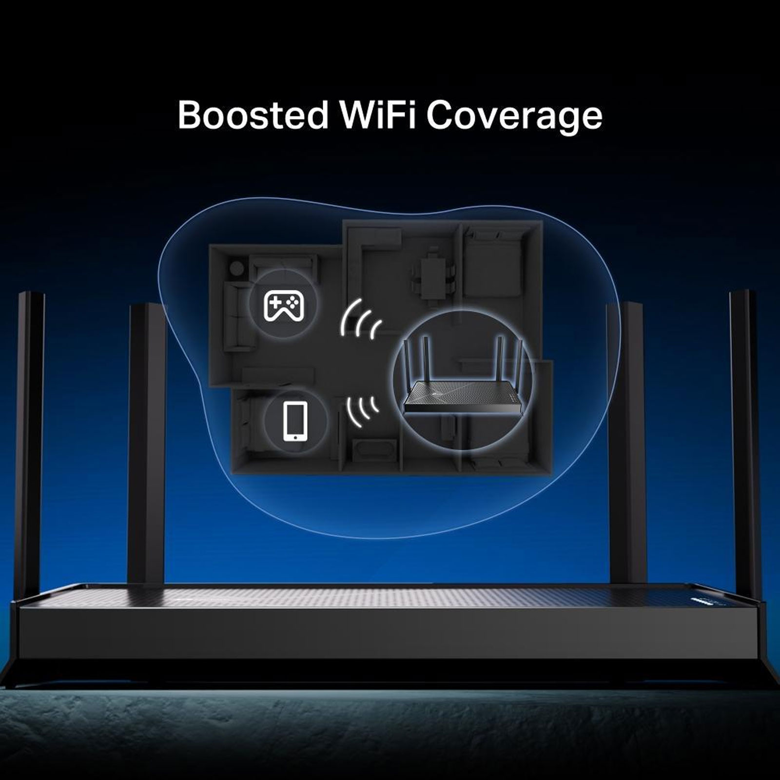 TP-Link BE3600, Schwarz, Dual-Band Wi-Fi 7 Router Router (WiFi 7, 1x 2,5 Gbps WAN-Anschluss, 1x 2,5 Gbps LAN-Anschluss und 3x 1 Gbps LAN-Anschlüsse)