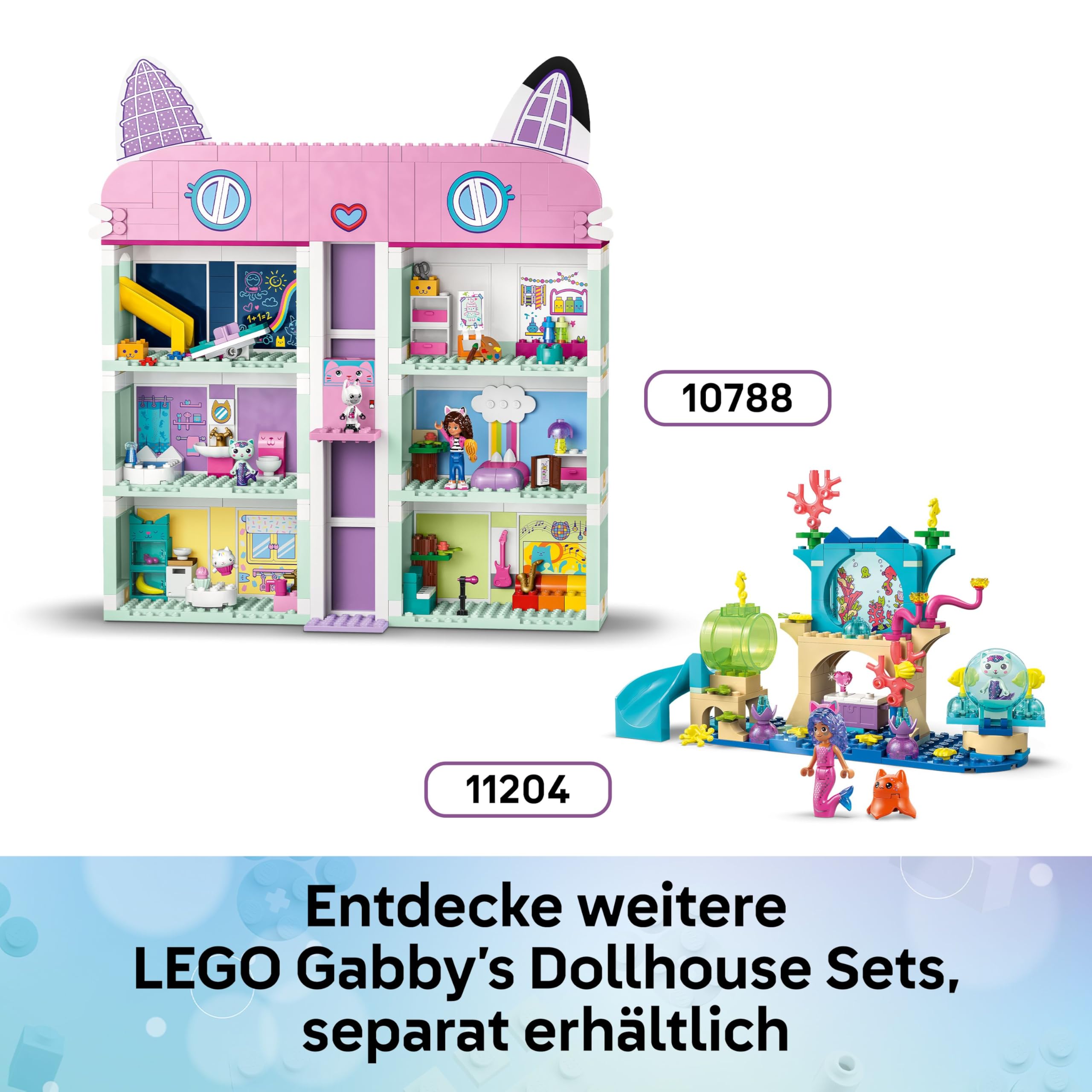 LEGO Gabbys Puppenhaus Zuckerguss-Gebirge und Kätzchen-Garten (11205)