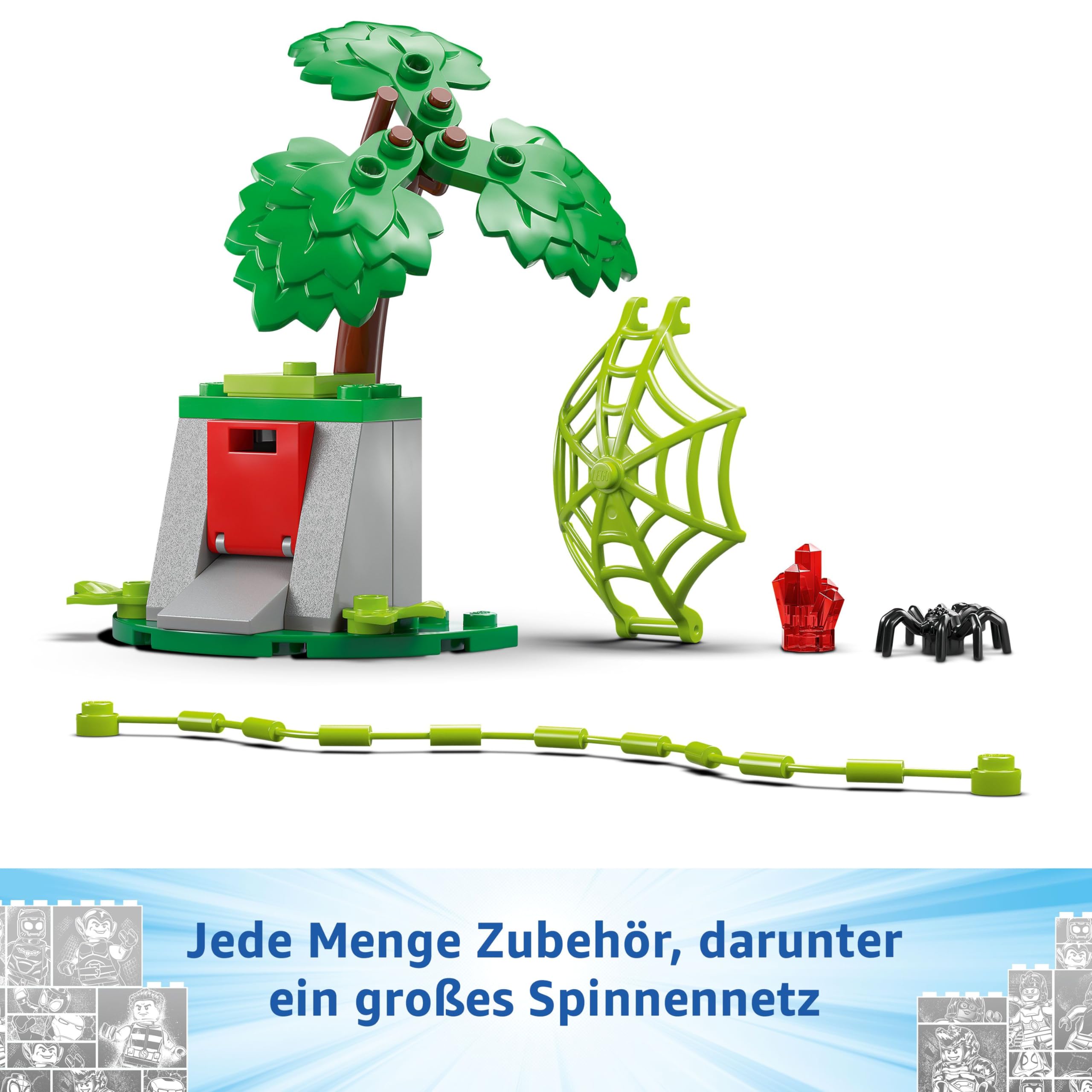 LEGO Marvel Actionspaß mit Spin und Electro in ihren Dino-Flitzern 11198