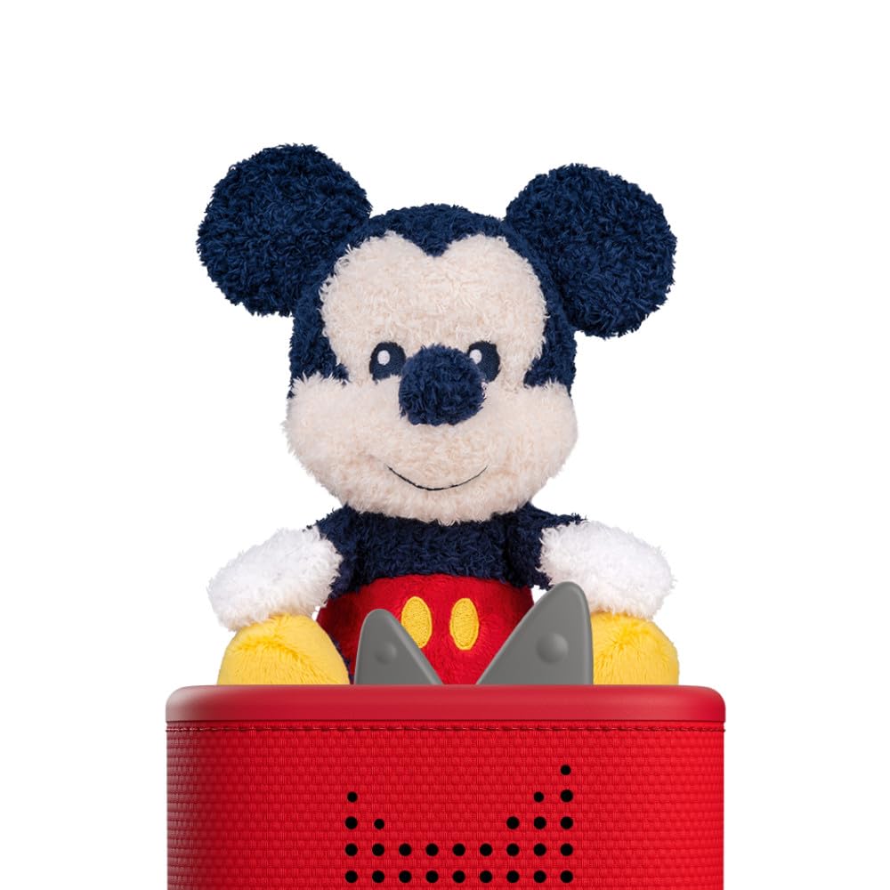 tonies Cuddle Disney Micky Maus, Weiche Plüsch-Hörfigur zum Kuscheln & Lauschen