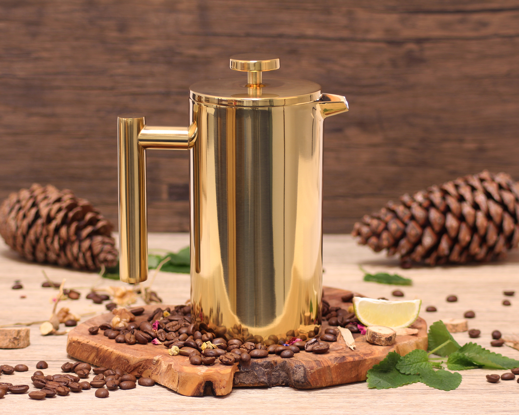 ECHTWERK  French Press aus Edelstahl, 800 ml 