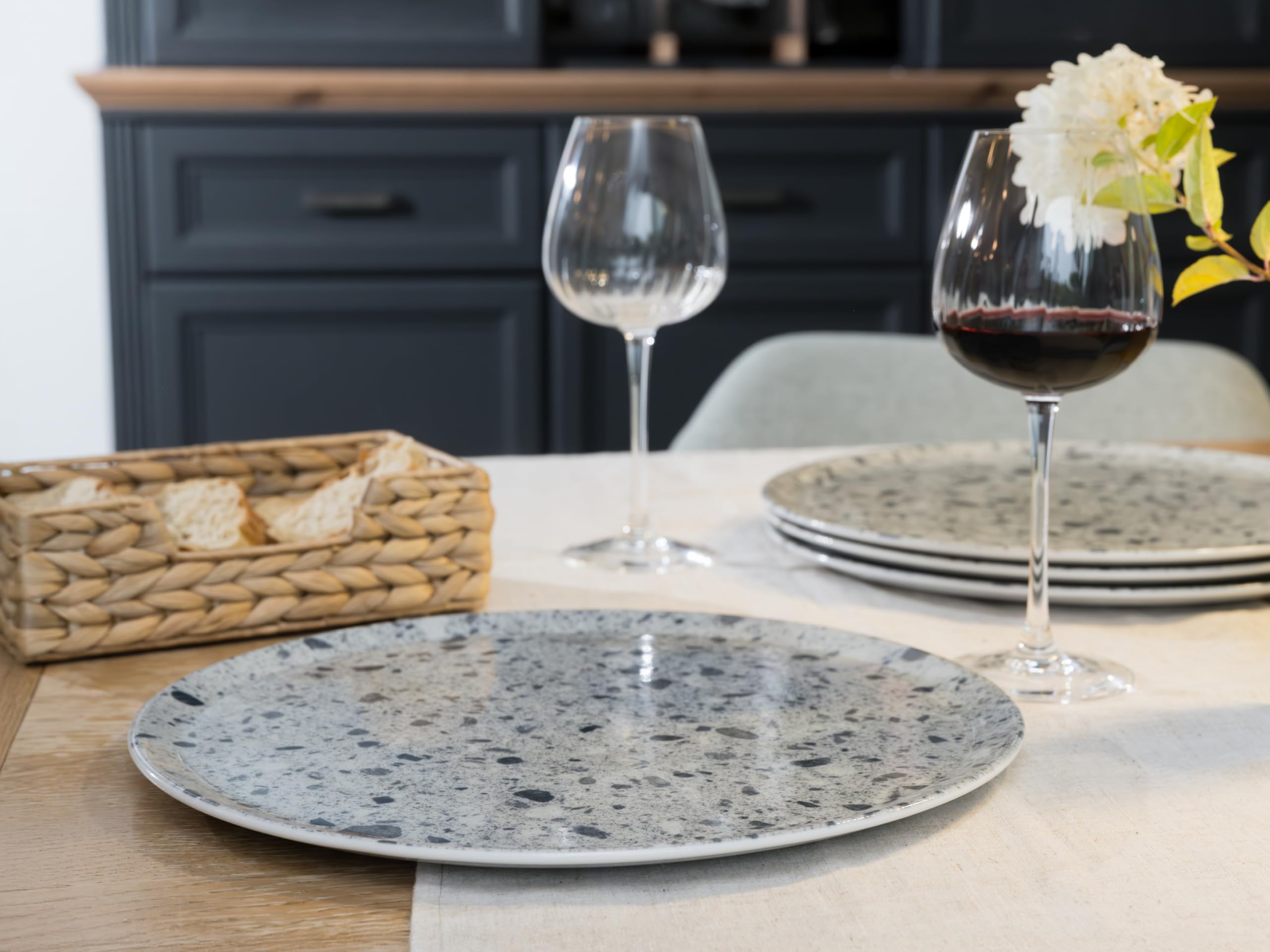 Creatable, 24696, Serie Stone Collection Florenz, 4-teiliges Geschirrset