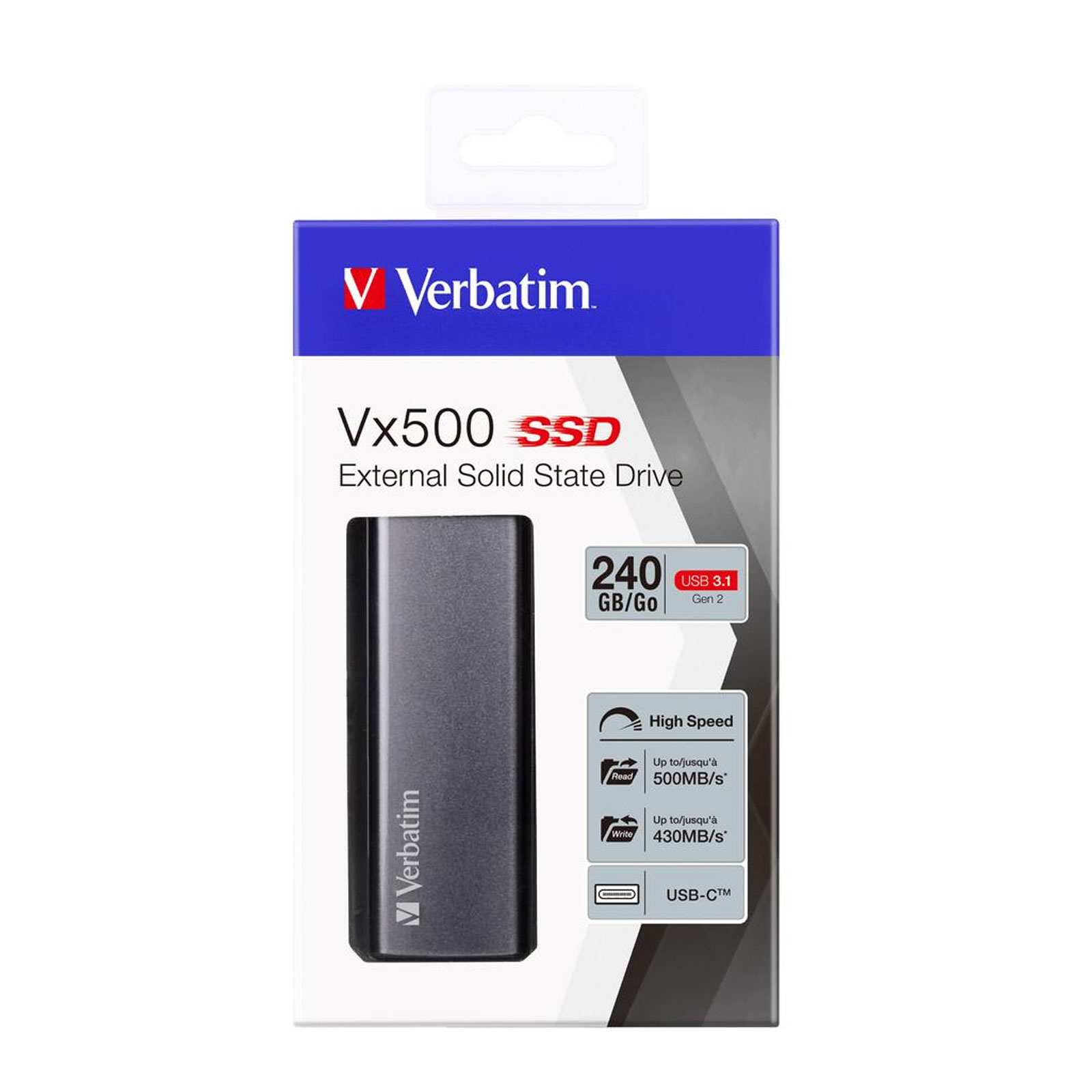 Verbatim SSD Drive Vx500 externe Festplatte 240GB