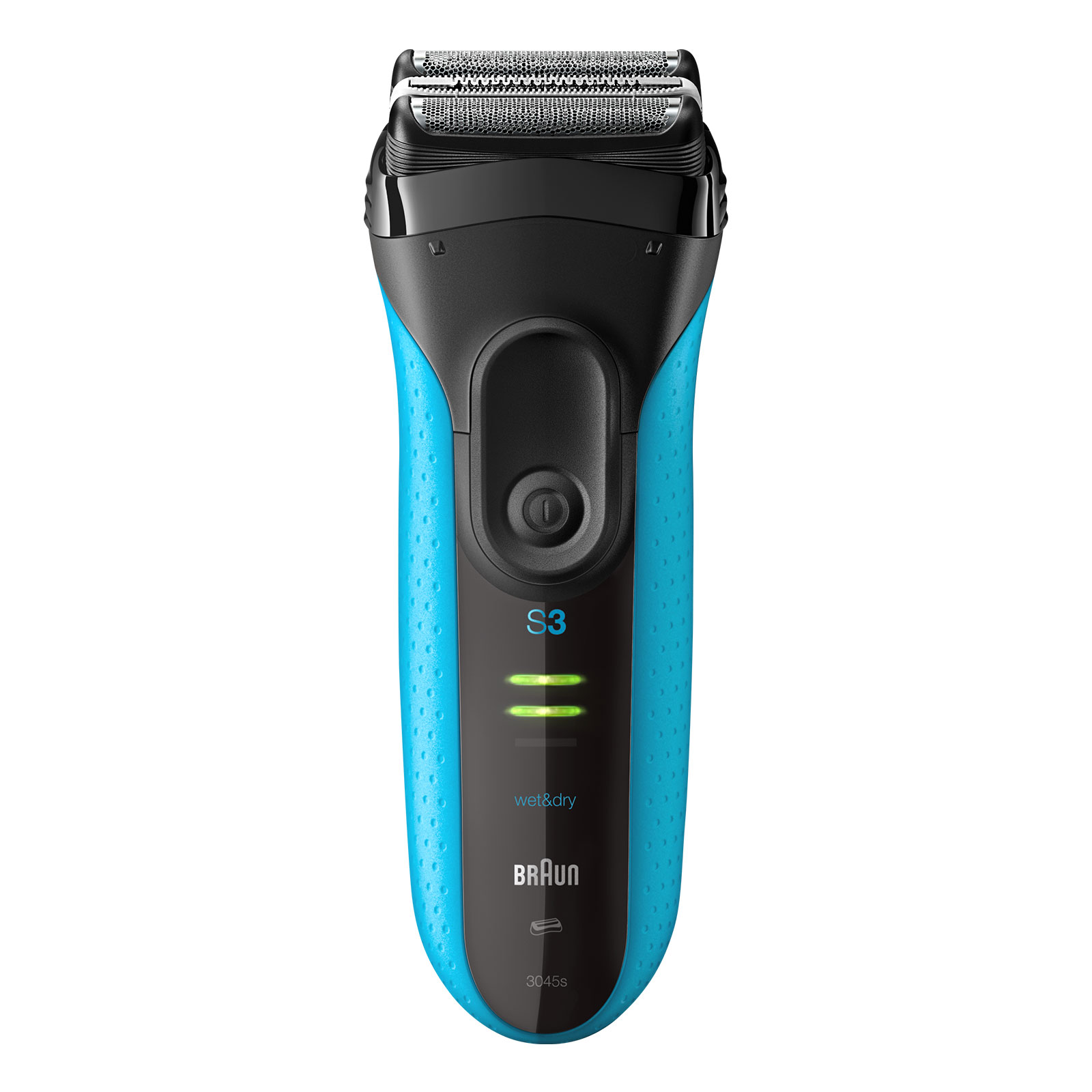 BRAUN Series 3 ProSkin 3045s Wet&dry Akkurasierer mit Tasche schwarz/blau