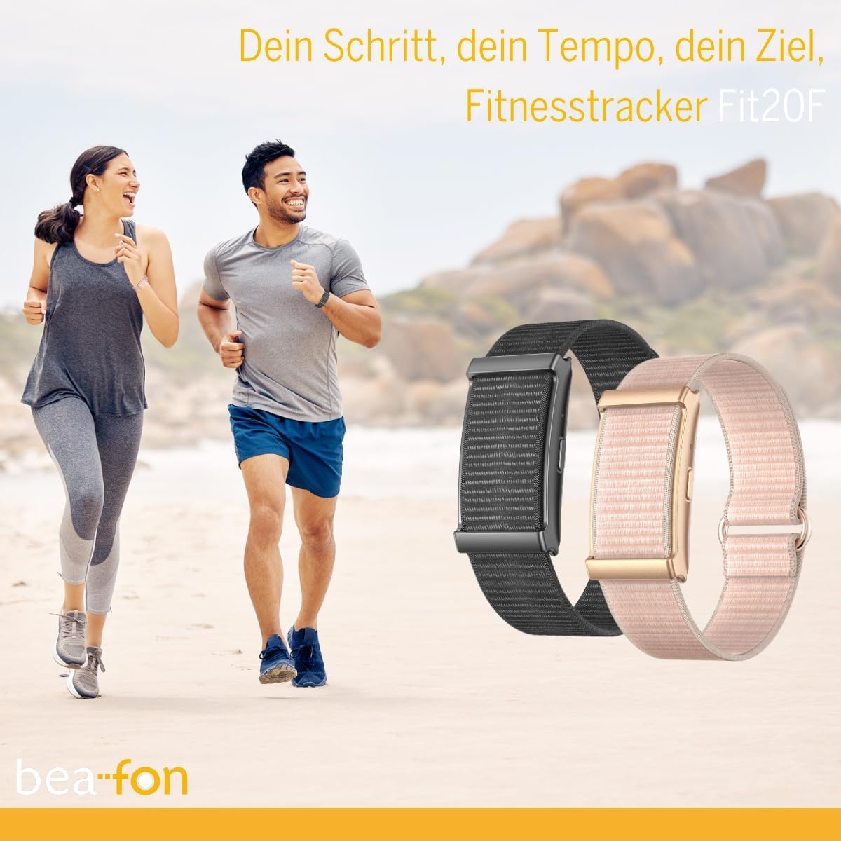 Beafon Fitness Tracker - Fitnessarmband, Schrittzähler, Sport Mode 100 +